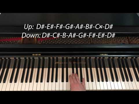 D-sharp Melodic Minor Scale