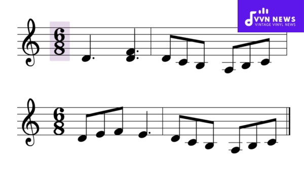 What Are Common Rhythmic Patterns in 6/8 Time