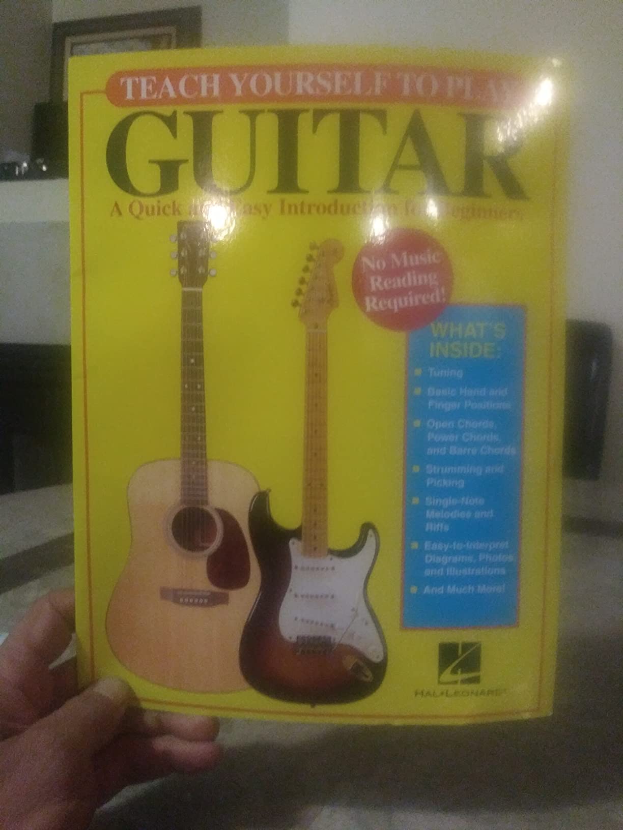 Teach Yourself to Play Guitar: A Quick and Easy Introduction for Beginners | Guitar Book with Tablature for Self Learning | Sheet Music and Chords for Acoustic and Electric Guitar Customer Review Teach Yourself to Play Guitar: A Quick and Easy Introduction for Beginners | Guitar Book with Tablature for Self Learning | Sheet Music and Chords for Acoustic and Electric Guitar - Customer Photo 1