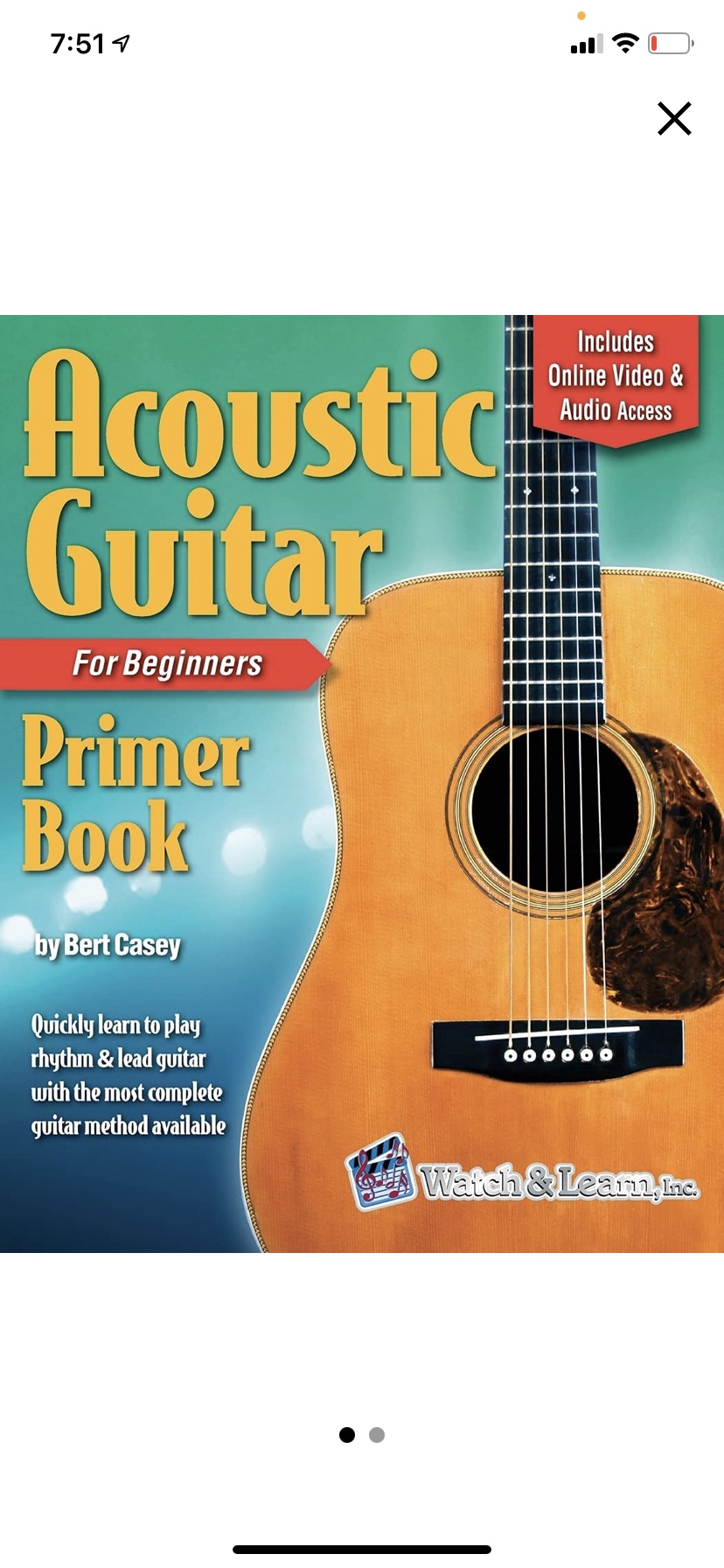 Acoustic Guitar Primer Book for Beginners: With Online Video and Audio Access Customer Review Acoustic Guitar Primer Book for Beginners: With Online Video and Audio Access - Customer Photo 1