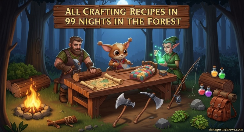 All Crafting Recipes 99 Nights Forest