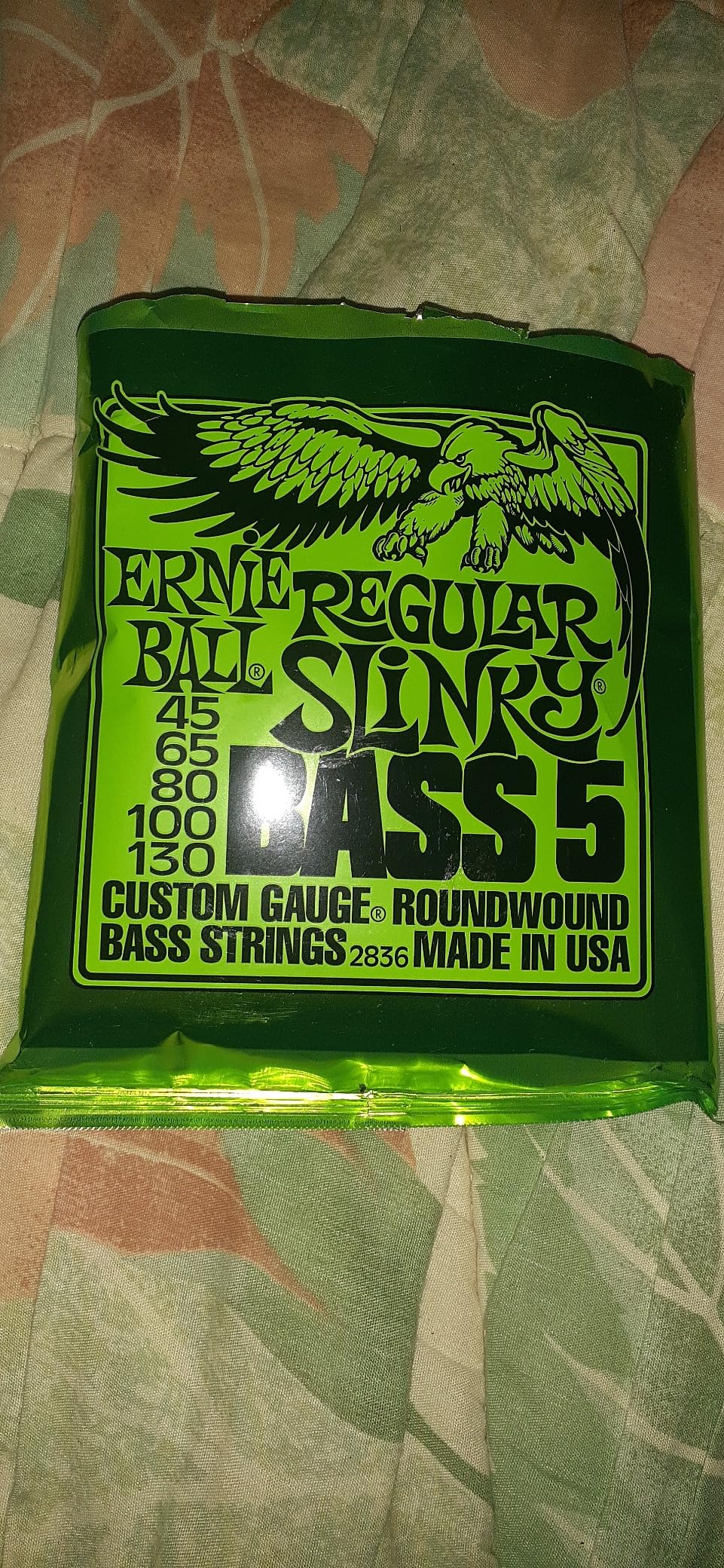 Ernie Ball Regular Slinky Nickel Wound Bass Guitar Strings, 50-105 Gauge (P02832) - Customer Photo 2