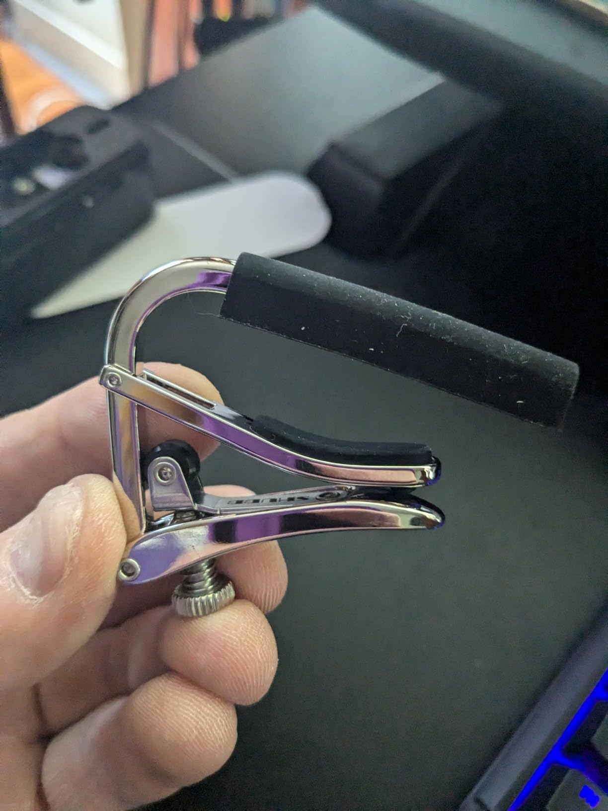 C1 Shubb Standard series Acoustic Guitar Capo - Polished Nickel Customer Review C1 Shubb Standard series Acoustic Guitar Capo - Polished Nickel - Customer Photo 4