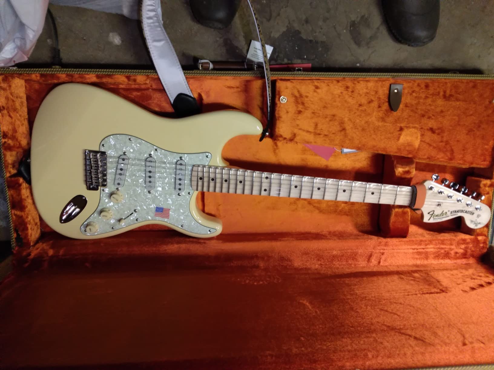 Fender Yngwie Malmsteen Stratocaster, Scalloped Maple Fretboard - Vintage White - Customer Photo 1