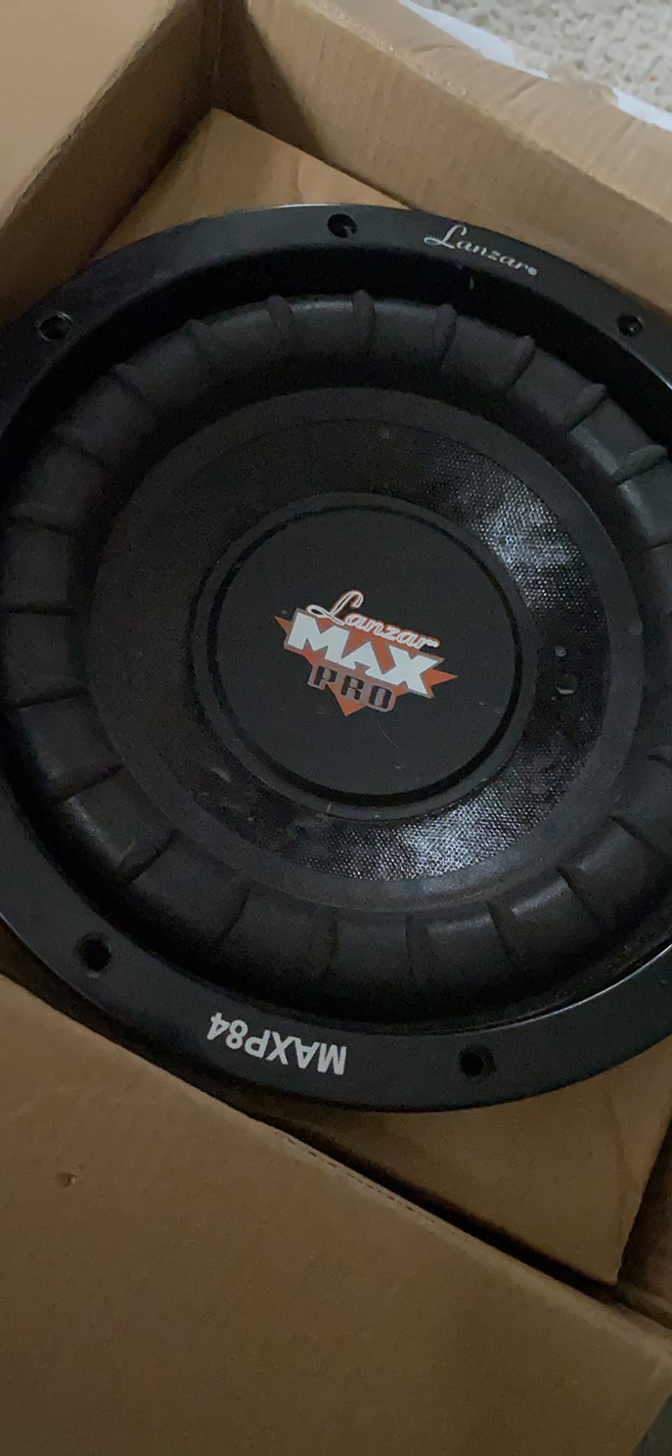 Lanzar 8 inch Car Subwoofer Speaker - Black Non-Pressed Paper Cone, Aluminum Voice Coil, 4 Ohm Impedance, 800 Watt Power and Foam Edge Suspension for Vehicle Audio Stereo Sound System - MAXP84 Customer Review Lanzar 8 inch Car Subwoofer Speaker - Black Non-Pressed Paper Cone, Aluminum Voice Coil, 4 Ohm Impedance, 800 Watt Power and Foam Edge Suspension for Vehicle Audio Stereo Sound System - MAXP84 - Customer Photo 3