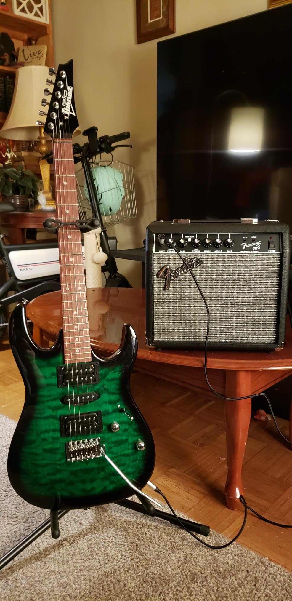 Ibanez GIO Series GRX70QA - Transparent Black Sunburst Customer Review Ibanez GIO Series GRX70QA - Transparent Black Sunburst - Customer Photo 3
