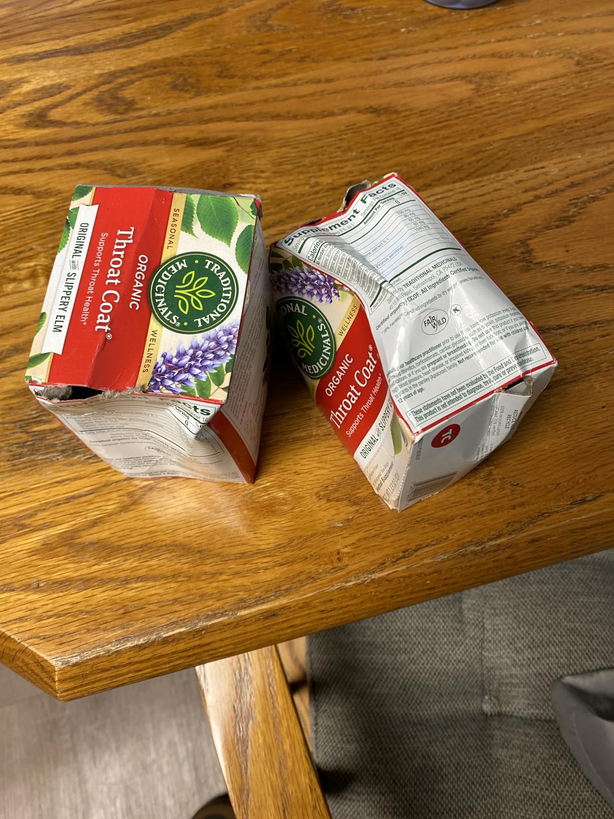Traditional Medicinals Organic, Throat Coat Tea, Original with Slippery Elm - Supports Throat Health - Kosher, Non-GMO, Caffeine-Free, Compostable - 16 Tea Bags Customer Review Traditional Medicinals Organic, Throat Coat Tea, Original with Slippery Elm - Supports Throat Health - Kosher, Non-GMO, Caffeine-Free, Compostable - 16 Tea Bags - Customer Photo 1