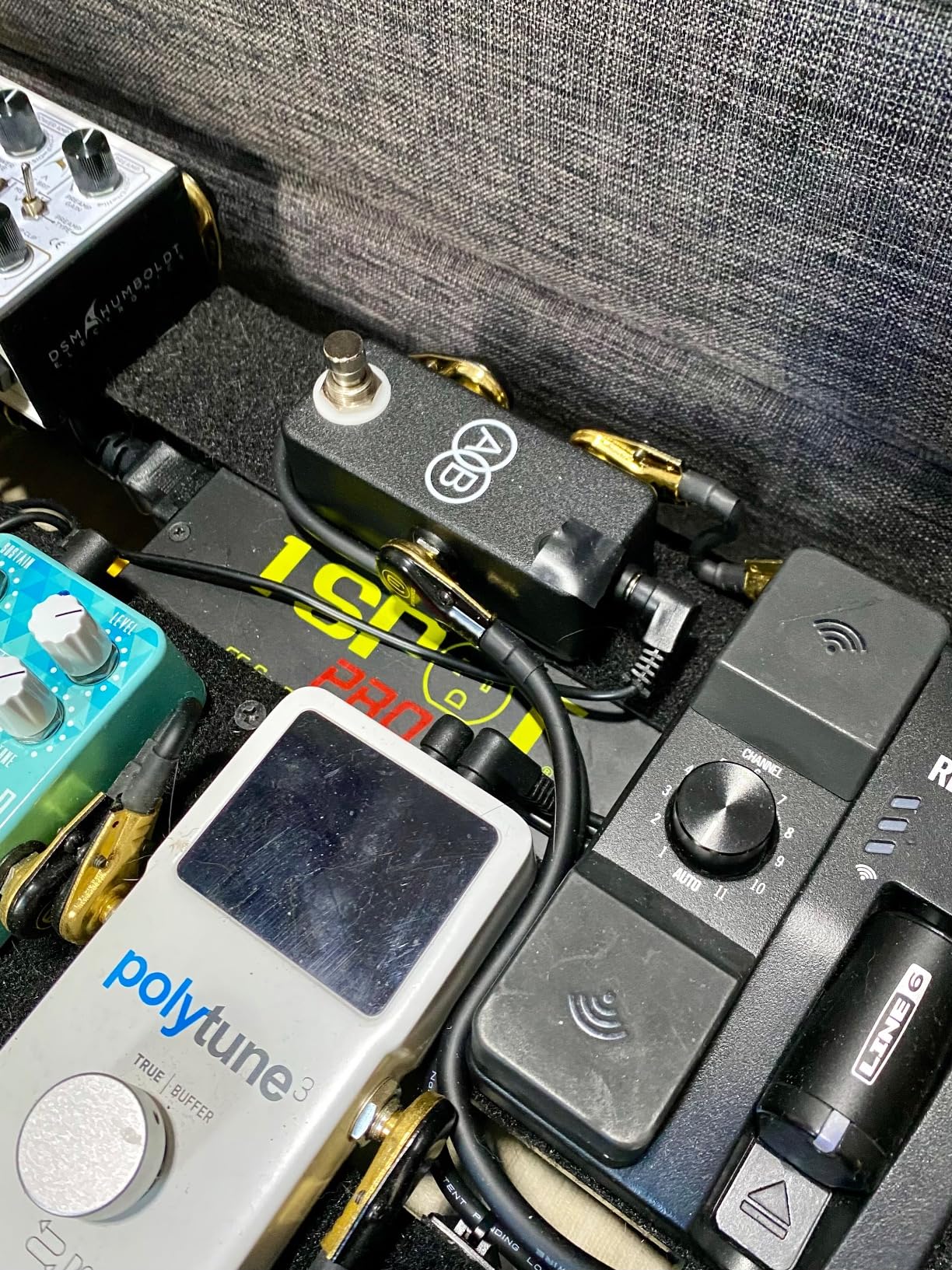JHS Pedals Mini A/B Box - Guitar Signal Path Effect, Black/Silver, Model Number: Mini A/B Box - Customer Photo 1