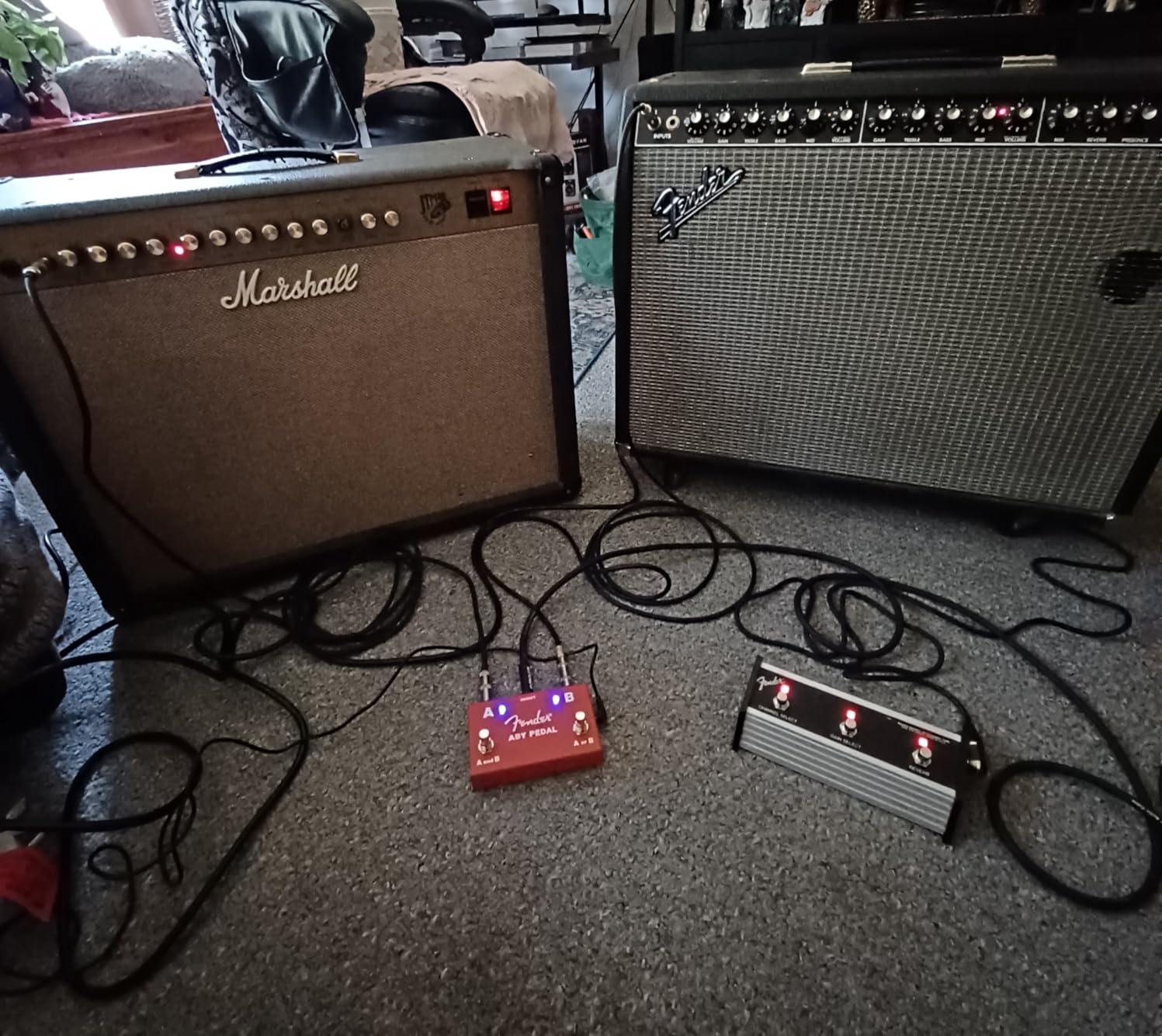 Fender ABY Pedal Footswitch, Red - Customer Photo 1