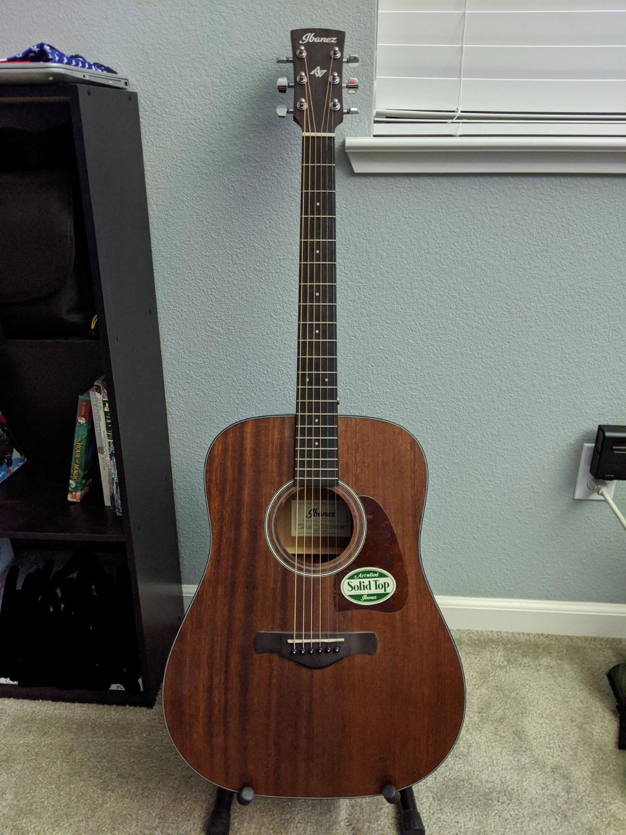 Ibanez AW54OPN AW Artwood Open Pore Natural Acoustic Guitar Customer Review Ibanez AW54OPN AW Artwood Open Pore Natural Acoustic Guitar - Customer Photo 2