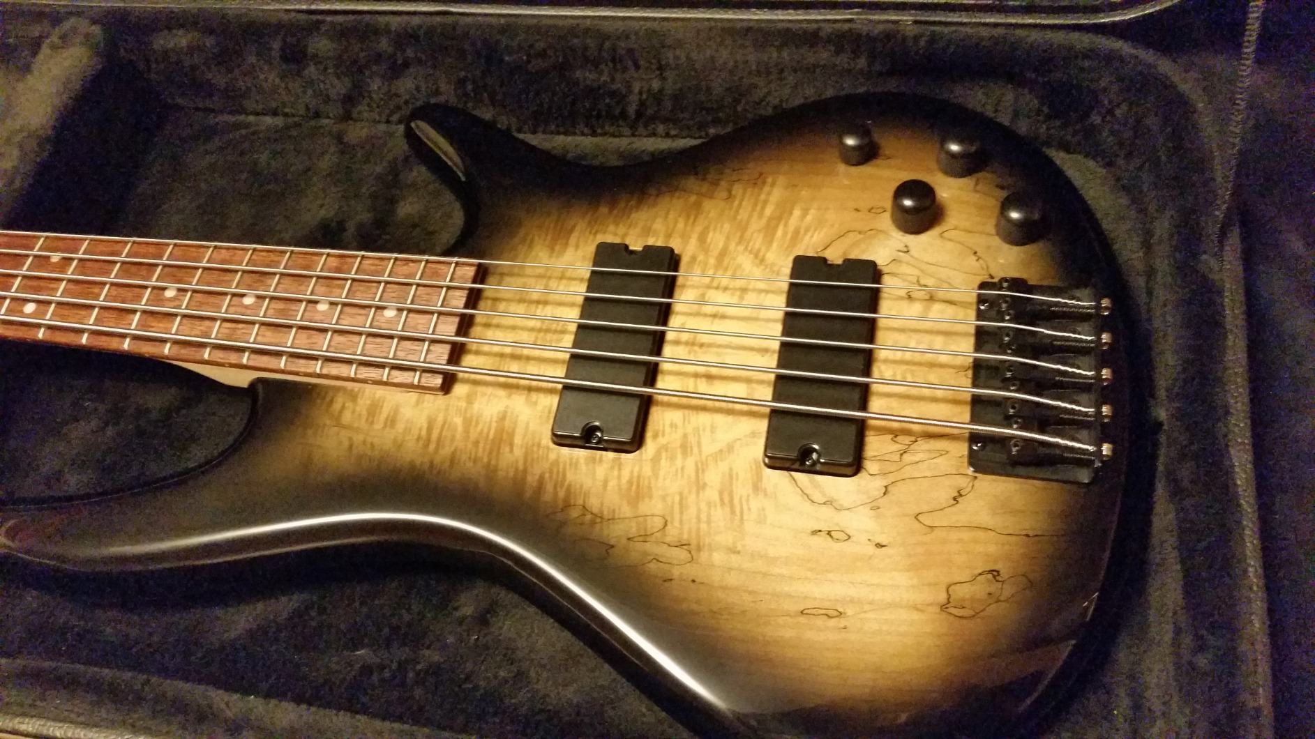 Ibanez GSR205BWNF GIO 5-String Bass Guitar - Walnut Flat customer photo 2