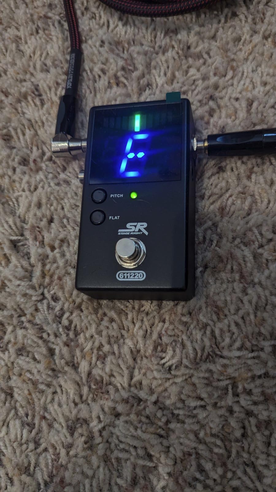 Monoprice Chromatic Pedal Tuner - Black, Normal & True-Bypass Outputs, Easy to Tune Your Bass & Guitars - Stage Right Series - Customer Photo 1
