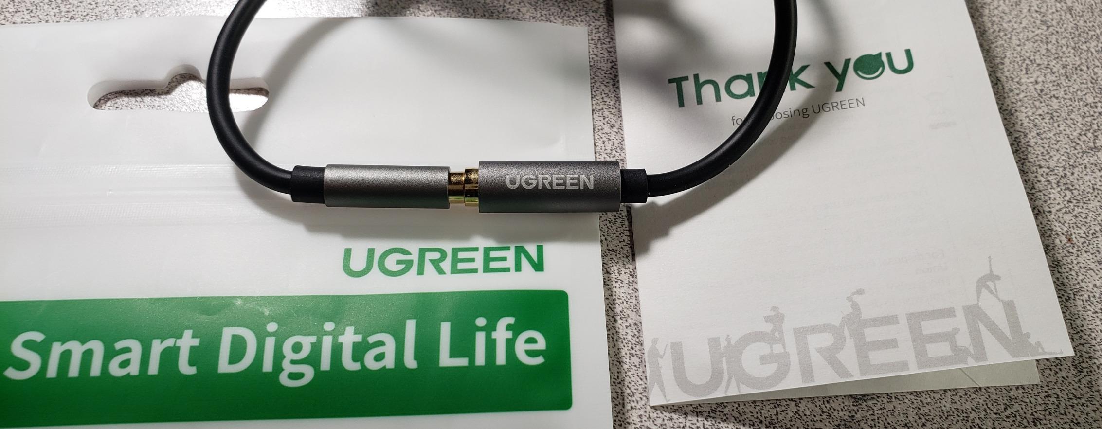 UGREEN Headphone Extension Cable 3.5mm Extension Gold Plated Aux Cable Audio Stereo Jack Male to Female TRS Cord Extender Compatible with iPhone iPad Phones Tablets Media Players, 3.3FT Customer Review UGREEN Headphone Extension Cable 3.5mm Extension Gold Plated Aux Cable Audio Stereo Jack Male to Female TRS Cord Extender Compatible with iPhone iPad Phones Tablets Media Players, 3.3FT - Customer Photo 2