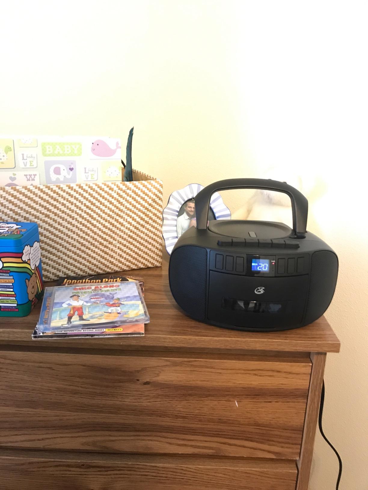 GPX BCA209B Portable Am/Fm Boombox with CD and Cassette Player, Black - Customer Photo 1