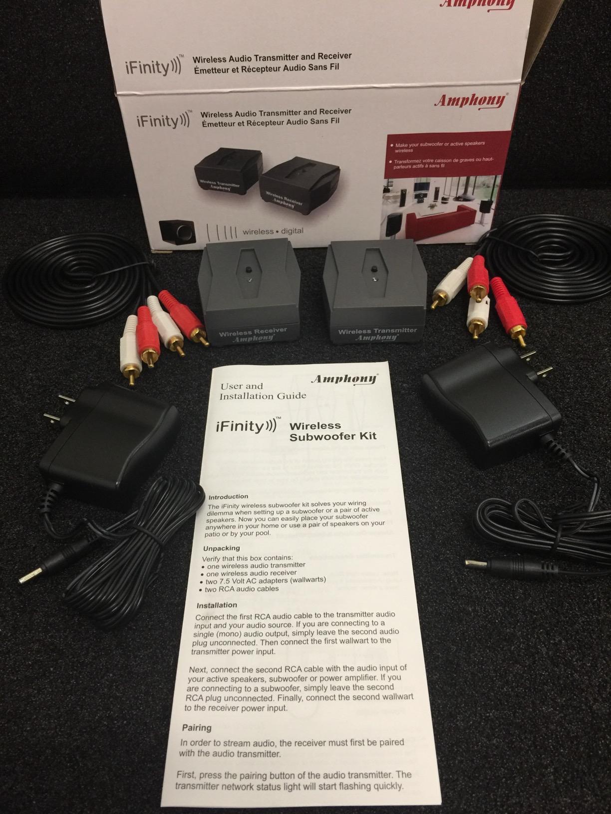 iFinity Wireless Audio Transmitter/Receiver for Subwoofers and Surround Speakers Customer Review iFinity Wireless Audio Transmitter/Receiver for Subwoofers and Surround Speakers - Customer Photo 1