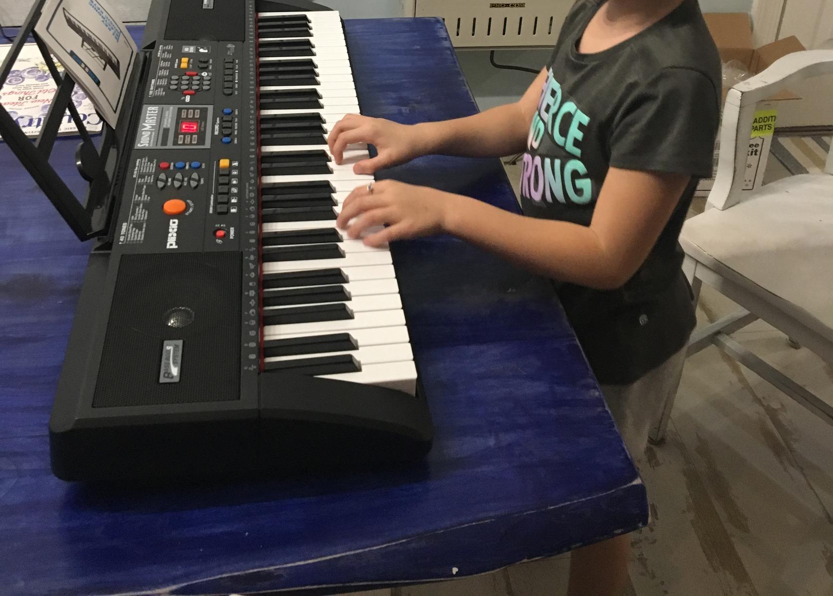 Plixio 61-Key Digital Electric Piano Keyboard & Sheet Music Stand - Portable Electronic Keyboard for Beginners (Kids & Adults) Customer Review Plixio 61-Key Digital Electric Piano Keyboard & Sheet Music Stand - Portable Electronic Keyboard for Beginners (Kids & Adults) - Customer Photo 2