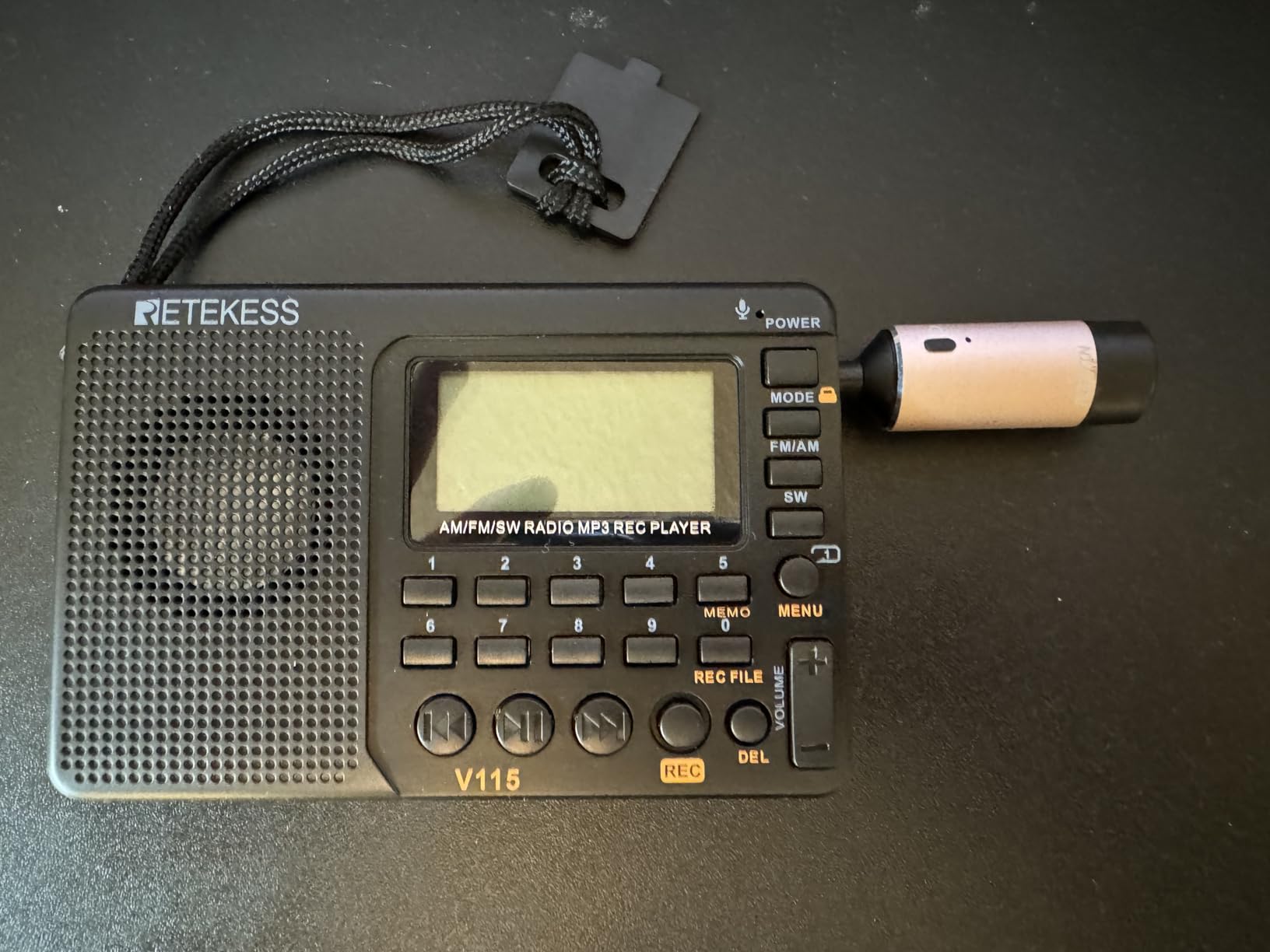 Retekess V115 Shortwave Radio, Digital Radio AM FM, Shortwave Receiver with 1000mAh Rechargeable Battery, Presets, TF/AUX Playback and Recording, Bass Speaker, for Camping Customer Review Retekess V115 Shortwave Radio, Digital Radio AM FM, Shortwave Receiver with 1000mAh Rechargeable Battery, Presets, TF/AUX Playback and Recording, Bass Speaker, for Camping - Customer Photo 2