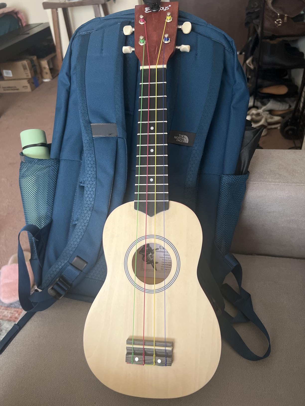 Everjoys Soprano Ukulele Beginner Pack-21 Inch w/Rainbow String Free Online Lesson Gig Bag Digital Tuner Pick All in One Kit Customer Review Everjoys Soprano Ukulele Beginner Pack-21 Inch w/Rainbow String Free Online Lesson Gig Bag Digital Tuner Pick All in One Kit - Customer Photo 2