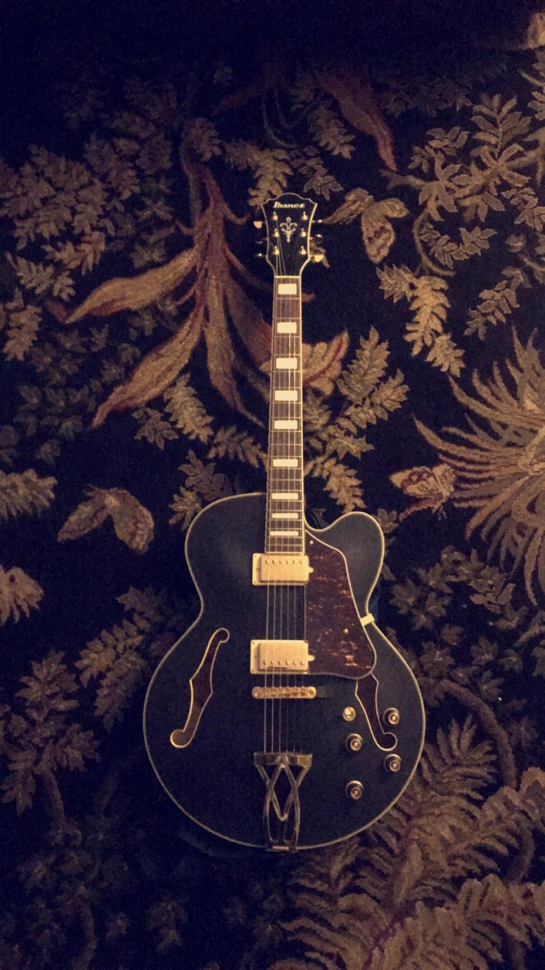 Ibanez AF75GBKF AF Artcore 6 String Black Flat Hollow Body Electric Guitar - Customer Photo 3
