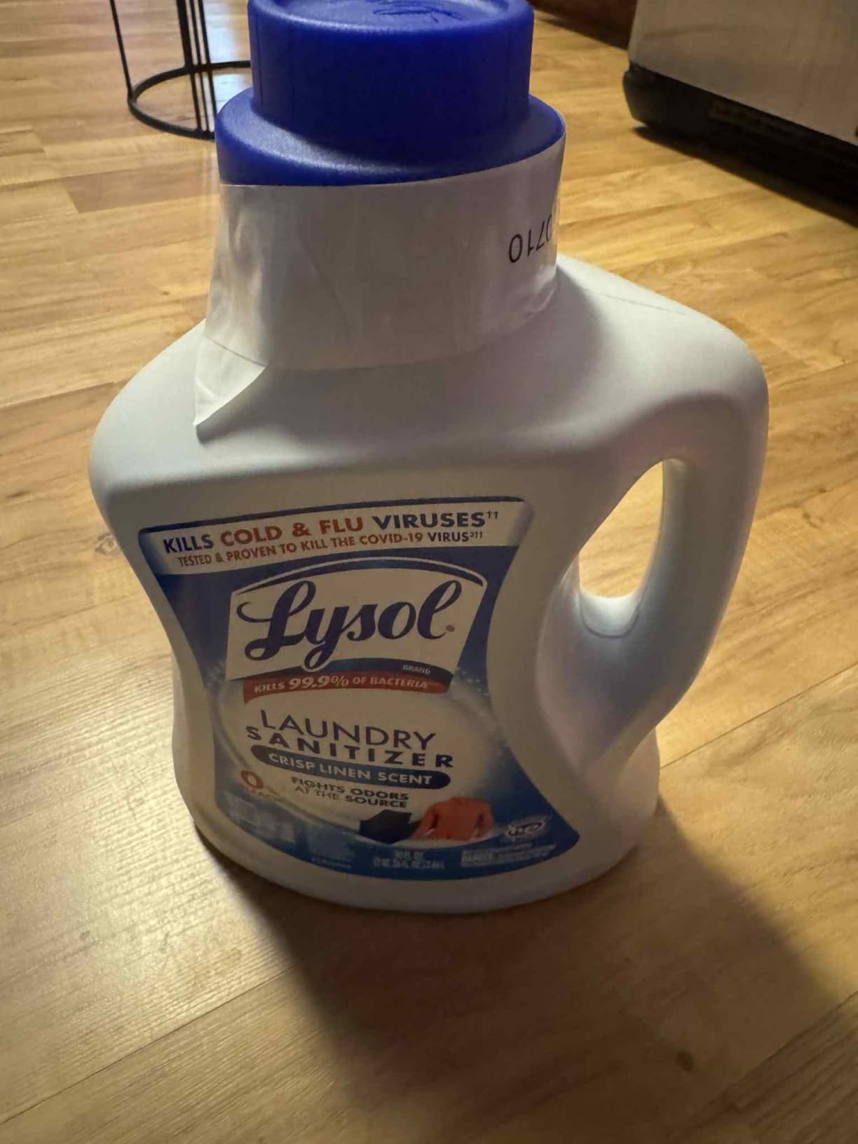 Lysol Laundry Sanitizer Additive, Bacteria-Causing Laundry Odor Eliminator, Detergent Additive, Crisp Linen, 90oz Customer Review Lysol Laundry Sanitizer Additive, Bacteria-Causing Laundry Odor Eliminator, Detergent Additive, Crisp Linen, 90oz - Customer Photo 2