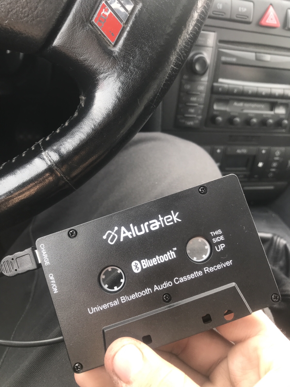 Aluratek Universal Bluetooth Audio Cassette Receiver, Built-in Rechargeable Battery, Up to 8 Hours Playtime, Audio Receiving up to 33 Feet, ABCT01F - Customer Photo 2
