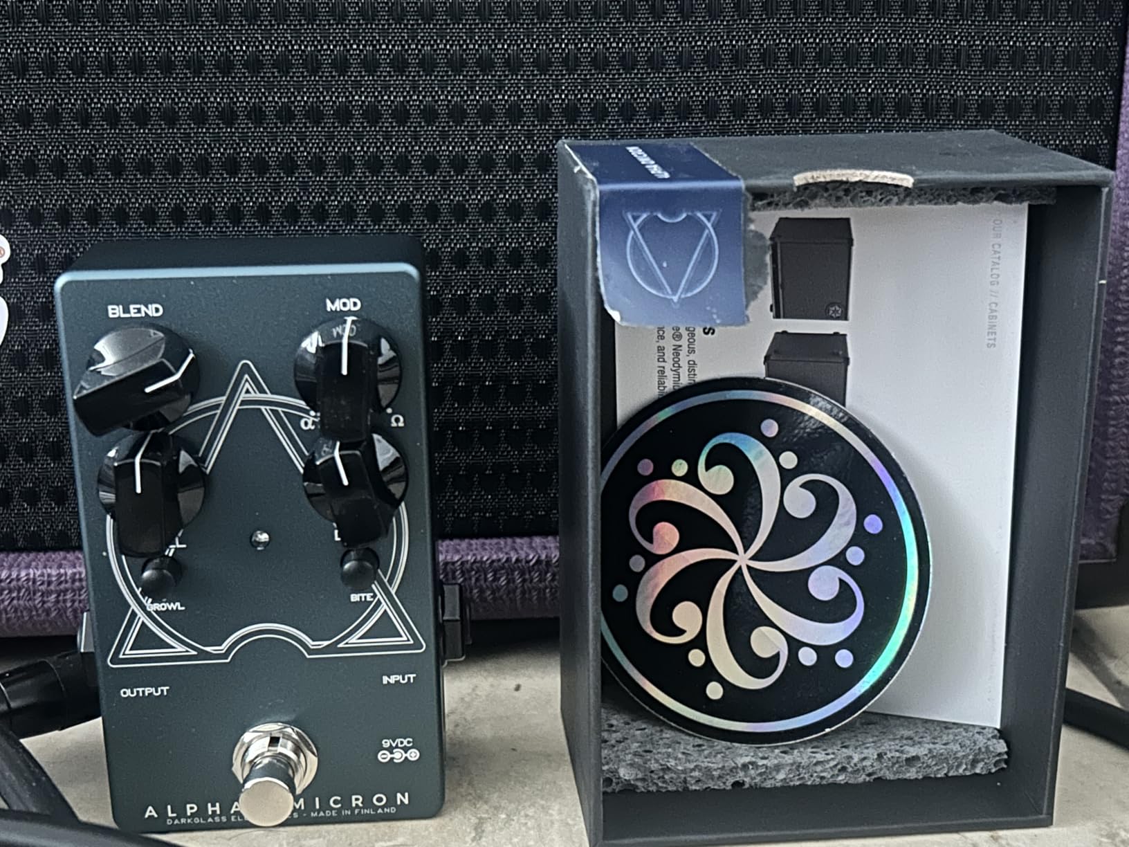 Darkglass Alpha Omicron Bass Preamp/OD Pedal w/Dual Distortion Modes, Blend Control, and Analog Signal Path Customer Review Darkglass Alpha Omicron Bass Preamp/OD Pedal w/Dual Distortion Modes, Blend Control, and Analog Signal Path - Customer Photo 1
