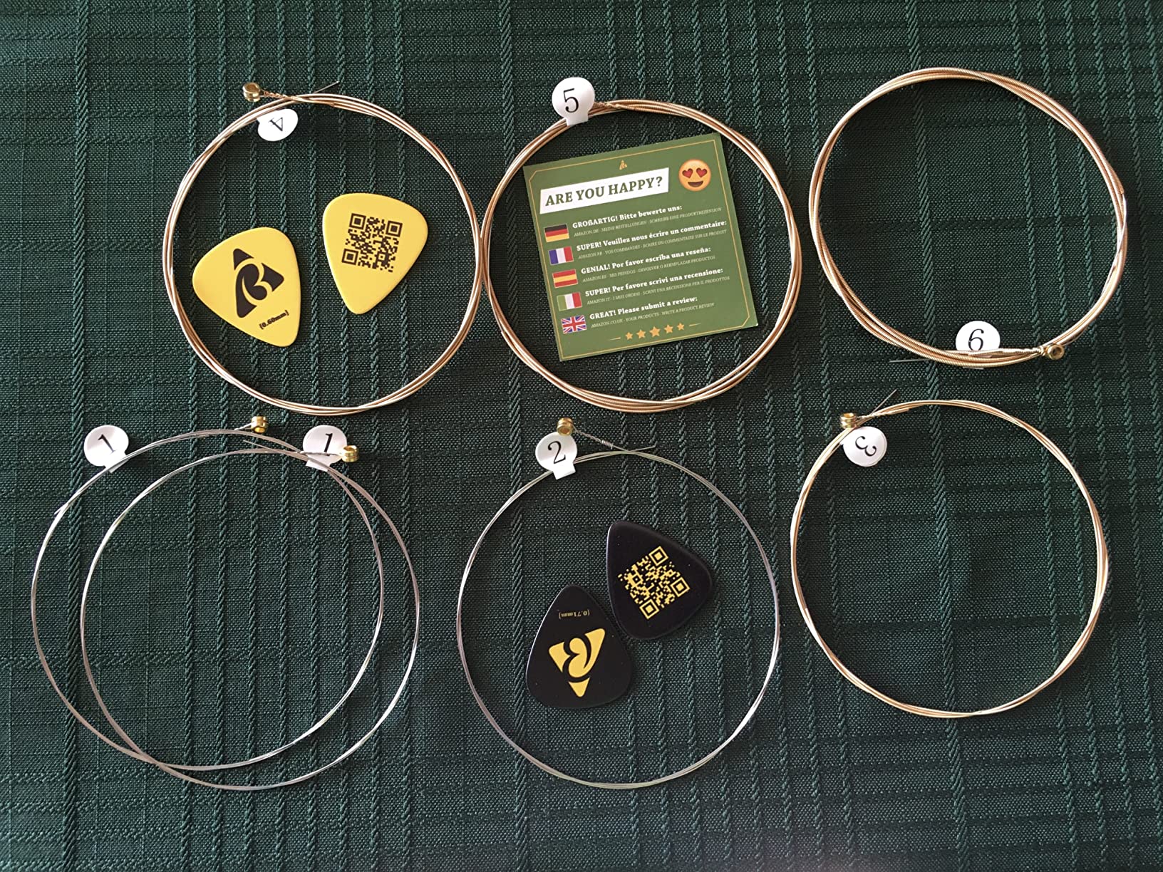 BELFORT® quality acoustic guitar strings - 6 string set - Premium coating with Phosphor Bronze (guitar strings acoustic 6 string set) BONUS: 4 Picks + 1 High E String - cuerdas para guitarra acustica Customer Review BELFORT® quality acoustic guitar strings - 6 string set - Premium coating with Phosphor Bronze (guitar strings acoustic 6 string set) BONUS: 4 Picks + 1 High E String - cuerdas para guitarra acustica - Customer Photo 2