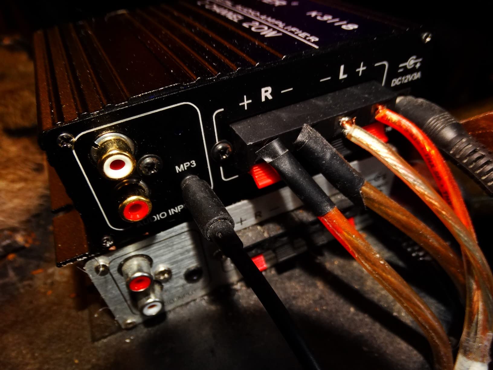 Kinter K3118 Texas Instruments TI Digital Hi-Fi Audio Mini Class D Home Auto DIY Arcade Stereo Amplifier with 12V 3A Power Supply Black Customer Review Kinter K3118 Texas Instruments TI Digital Hi-Fi Audio Mini Class D Home Auto DIY Arcade Stereo Amplifier with 12V 3A Power Supply Black - Customer Photo 2