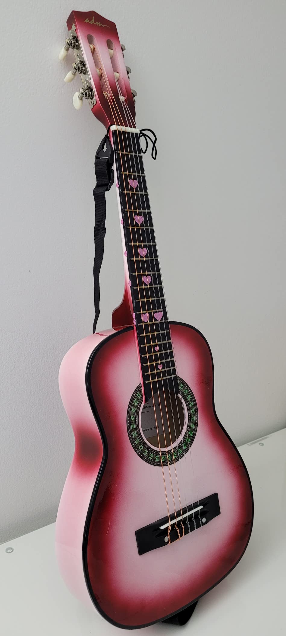 ADM Beginner Acoustic Classical Guitar 30 Inch Nylon Strings Wooden Guitar Bundle Kit for Kid Boy Girl Student Youth Guitarra Online Lessons with Gig Bag, Strap, Tuner, Extra Strings, Picks,Blue Customer Review ADM Beginner Acoustic Classical Guitar 30 Inch Nylon Strings Wooden Guitar Bundle Kit for Kid Boy Girl Student Youth Guitarra Online Lessons with Gig Bag, Strap, Tuner, Extra Strings, Picks,Blue - Customer Photo 1