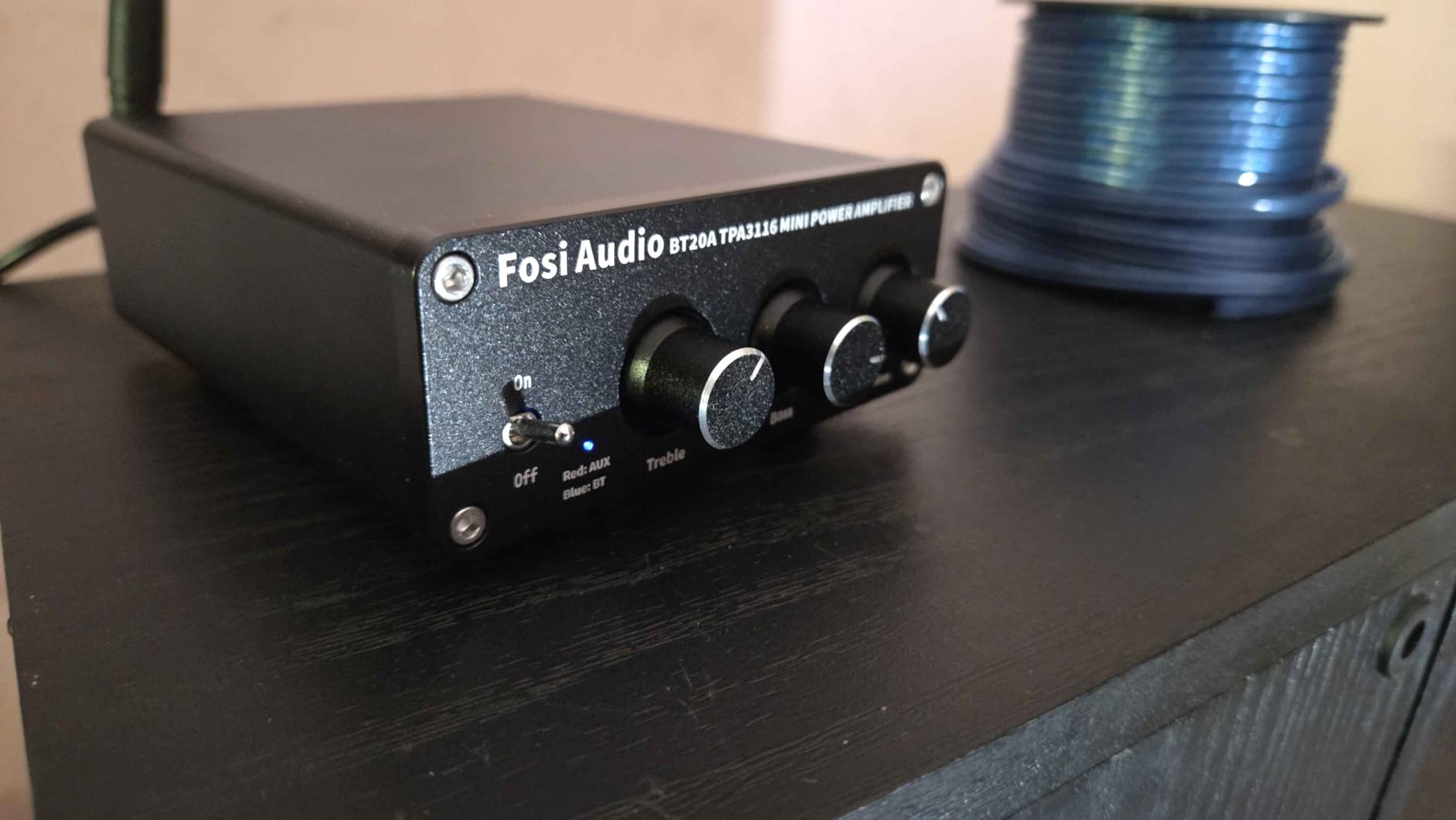 Fosi Audio BT20A Bluetooth Stereo Amplifier, 2 Channel Home Audio Component Amplifiers for Passive Speakers, Mini Class D Amp Receiver 200W customer photo 1