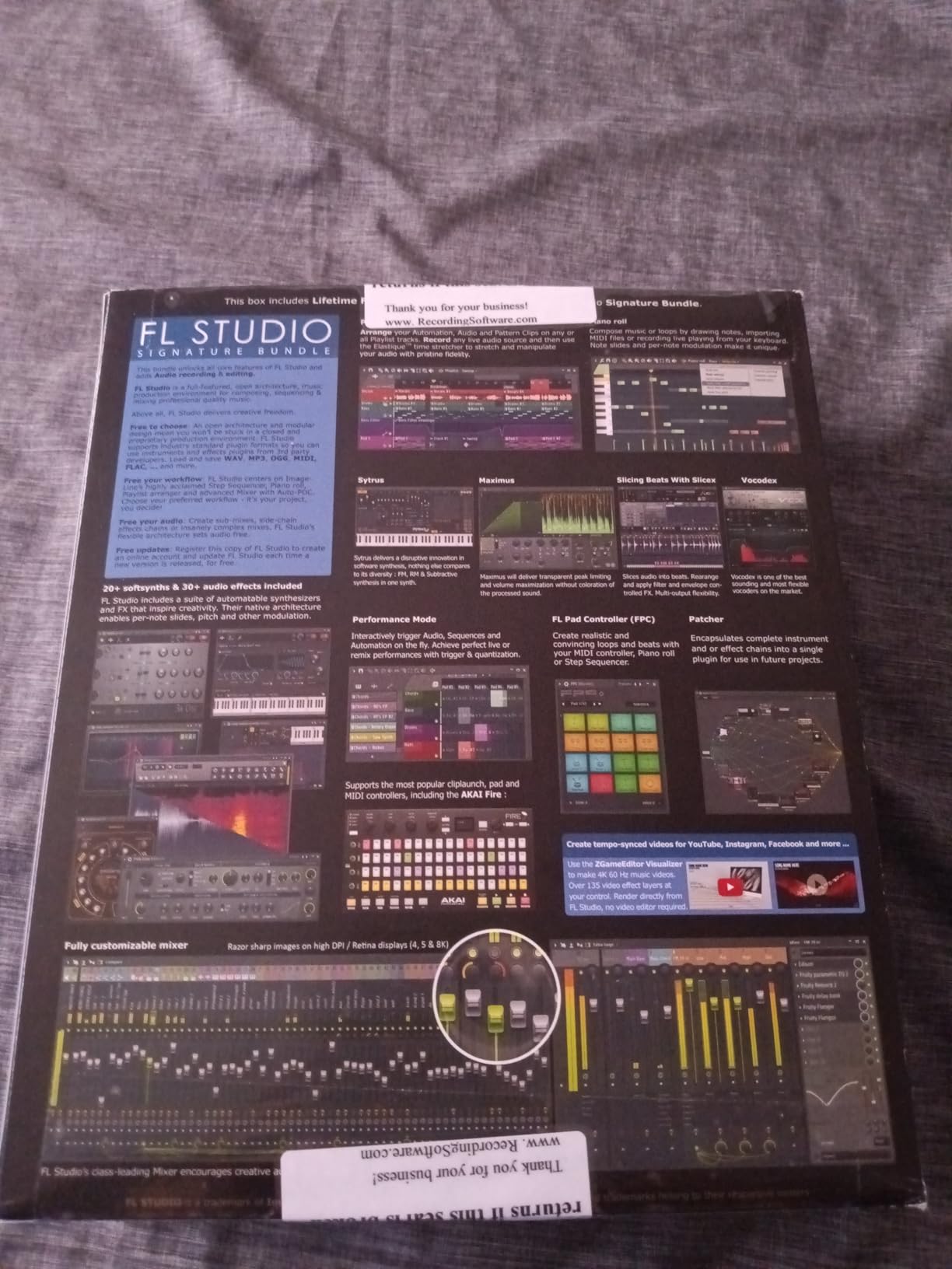 Image Line - FL Studio 20 Signature Edition Software Customer Review Image Line - FL Studio 20 Signature Edition Software - Customer Photo 1