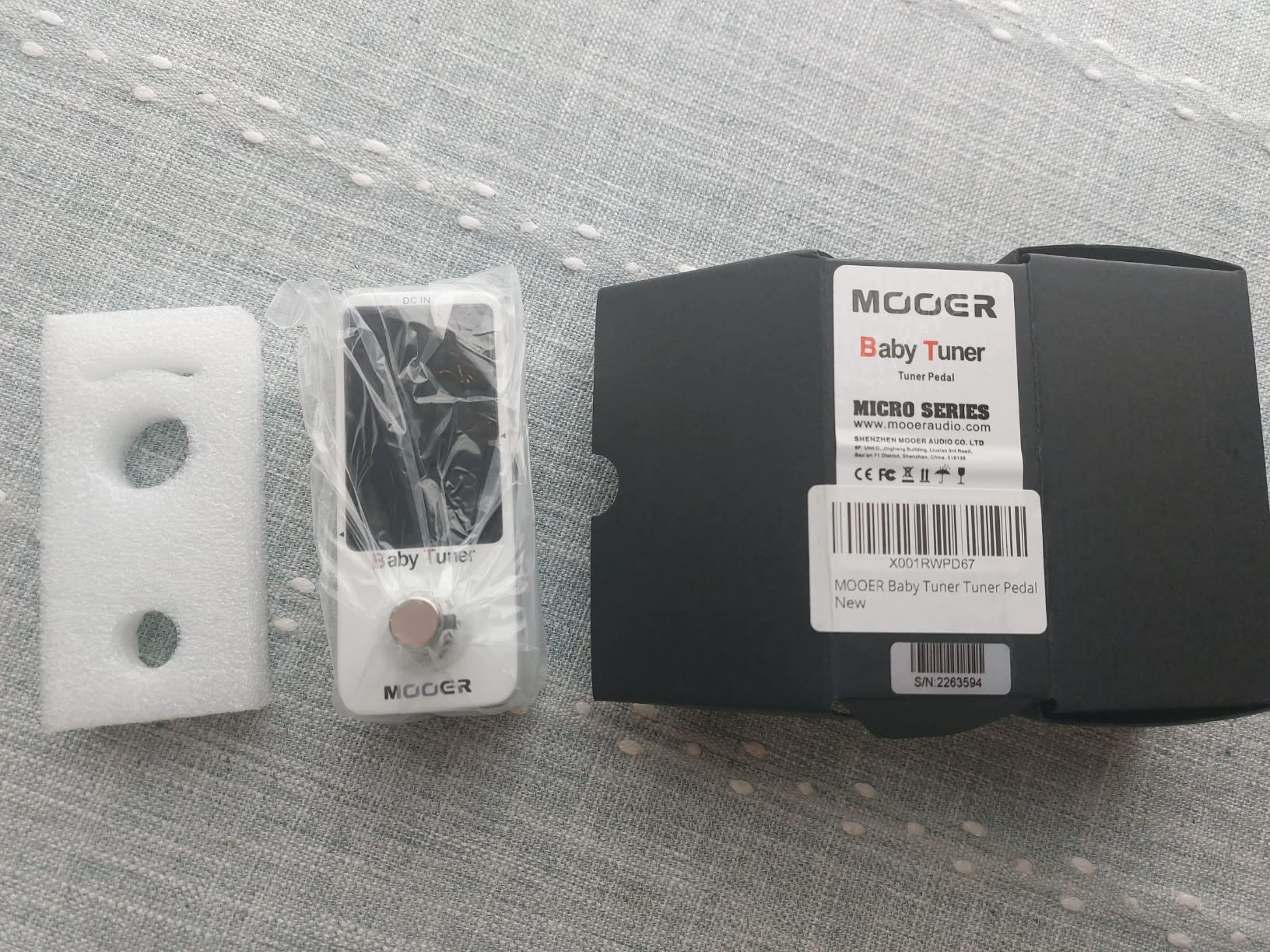 MOOER Tuner Pedal, Baby Tuner Guitar Pedal Mute Function Micro Tuner Tuning Pedal for Electric Instruments Electro-Acoustic Instruments Customer Review MOOER Tuner Pedal, Baby Tuner Guitar Pedal Mute Function Micro Tuner Tuning Pedal for Electric Instruments Electro-Acoustic Instruments - Customer Photo 1