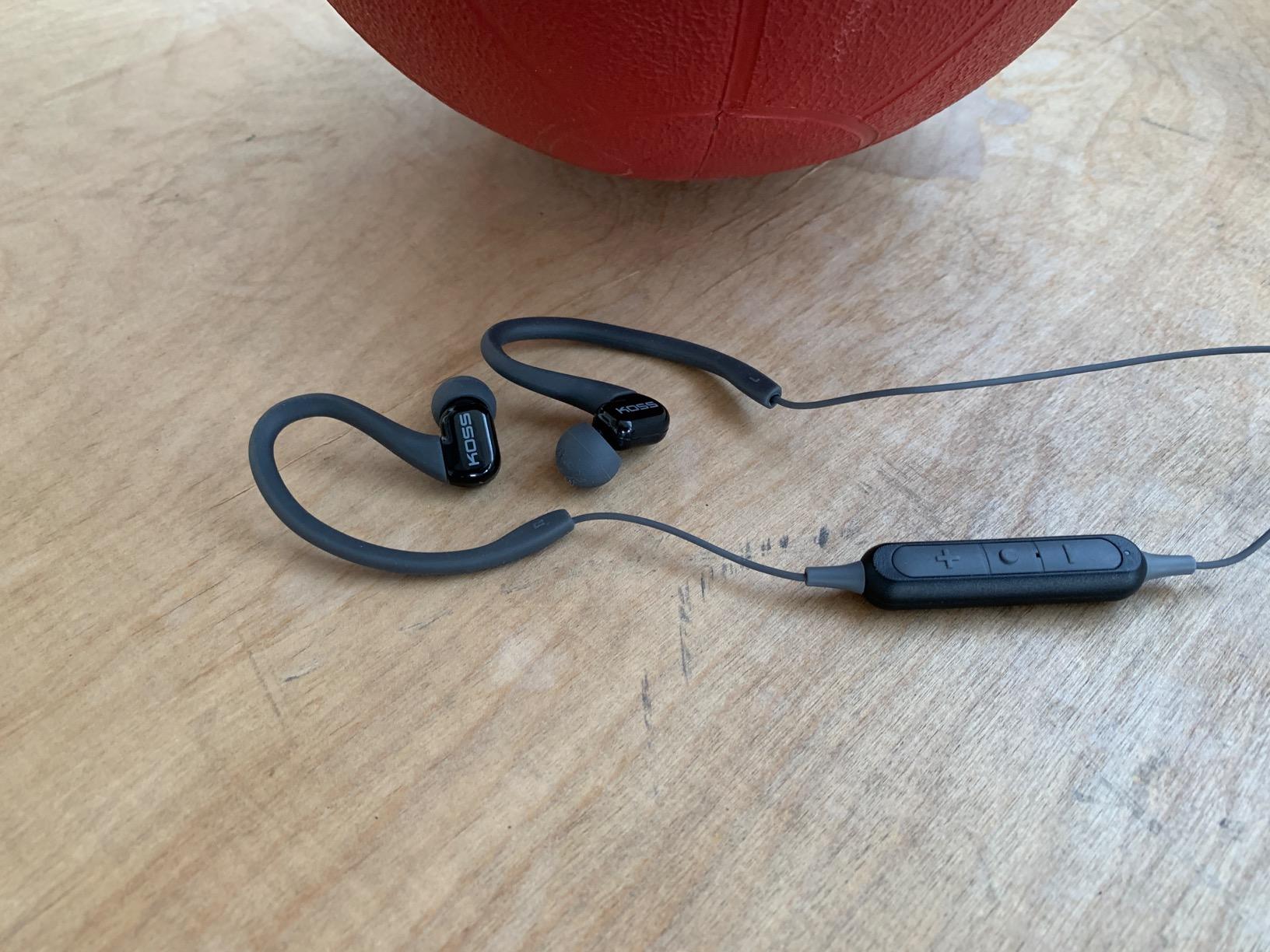 Koss BT232i Wireless Bluetooth Earclips, In-Line Microphone, Volume Control and Touch Remote, Sweat Resistant, Dark Grey and Black - Customer Photo 1