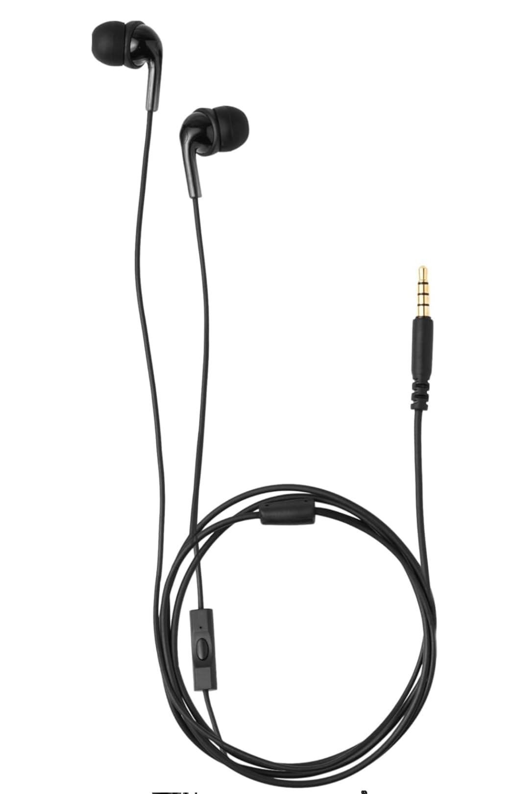 Amazon Basics Wired Earbuds with Microphone, In Ear Headphones, 3.5mm Jack, 4.2 ft long cable, S/M/L Ear Tips, Black Customer Review Amazon Basics Wired Earbuds with Microphone, In Ear Headphones, 3.5mm Jack, 4.2 ft long cable, S/M/L Ear Tips, Black - Customer Photo 1