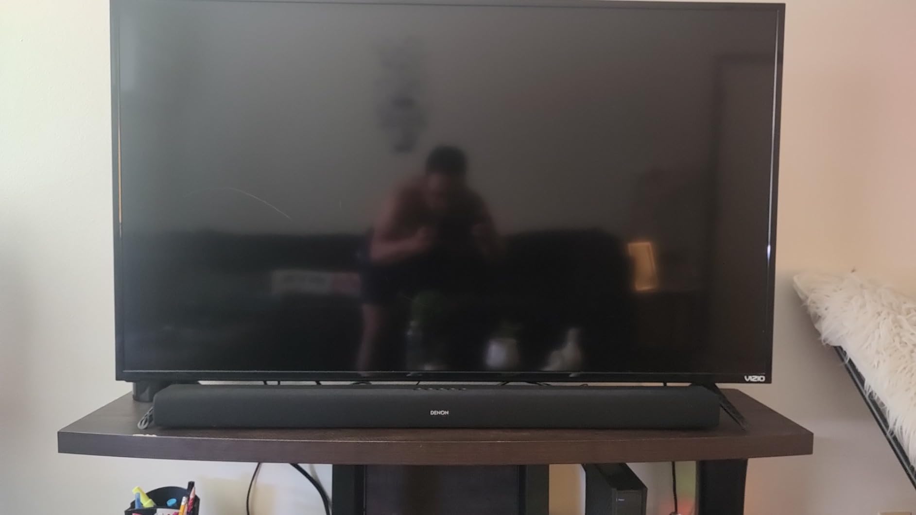 Denon DHT-S316 Home Theater Soundbar System with Wireless Subwoofer | Virtual Surround Sound Technology | Wall-Mountable | Bluetooth Compatibility | Smart & Slim-Profile | Black - Customer Photo 2