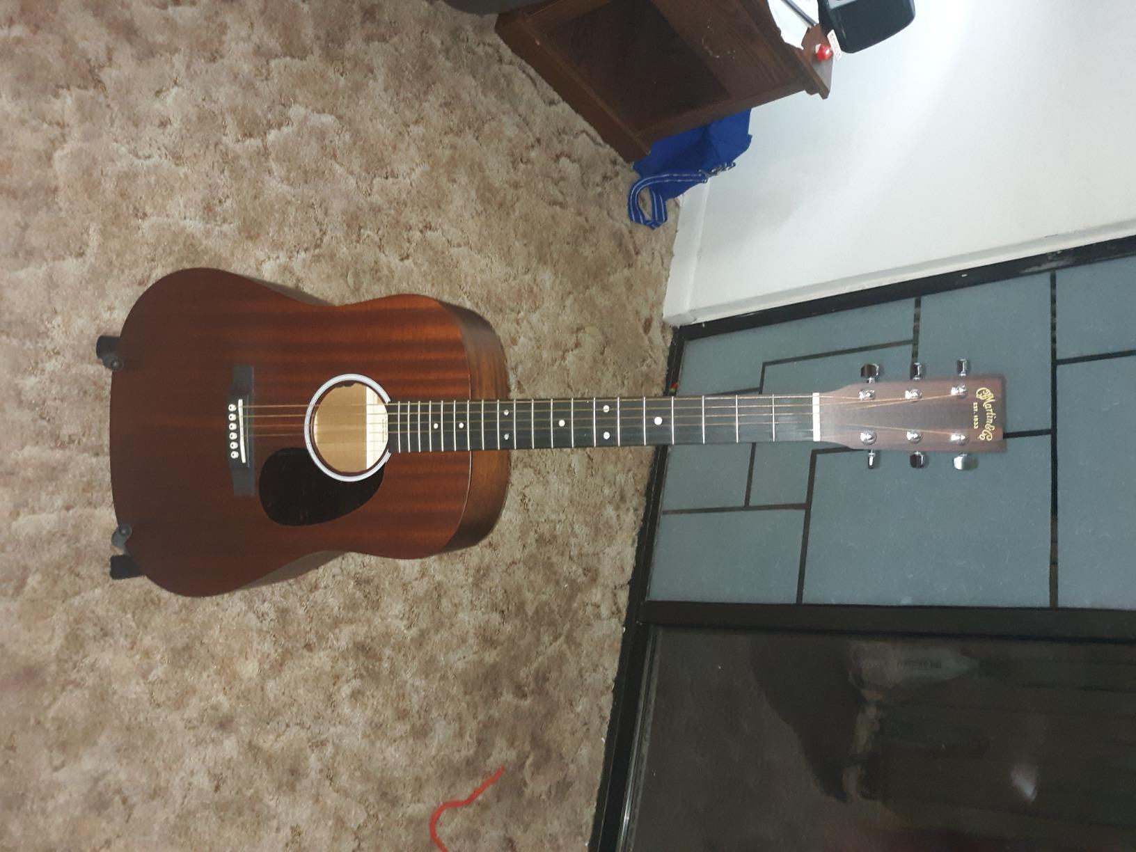 Martin Guitar Road Series D-10E Acoustic-Electric Guitar with Gig Bag, Sapele Wood Construction, D-14 Fret and Performing Artist Neck Shape with High-Performance Taper - Customer Photo 1