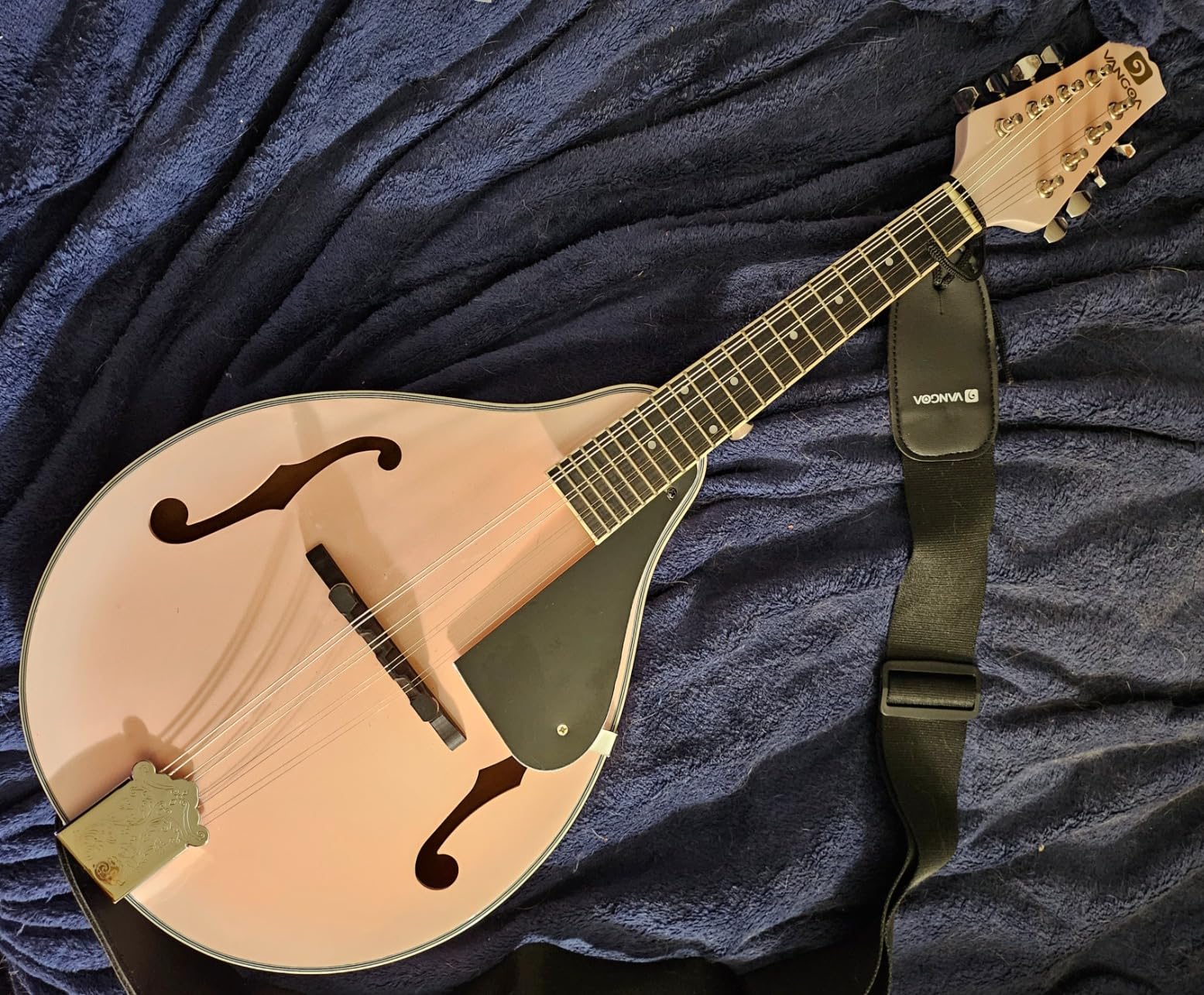 Vangoa Mandolin Musical Instrument A Style, Acoustic Mandolin Instrument Kit Italian 8 String for Professional Beginners Adults Teens Youth Kids, Sunburst, Glossy - Customer Photo 2