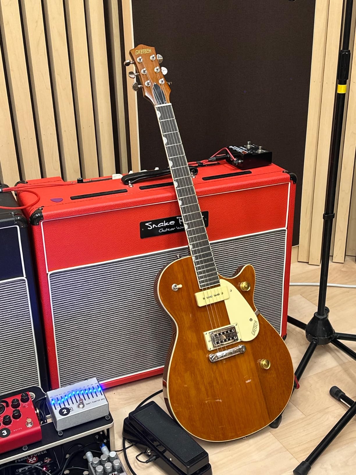 Gretsch G2215-P90 Streamliner Junior Jet Club 6-String Electric Guitar with Laurel Fingerboard and Three-Way Pickup Switching (Right-Handed, Single Barrel Stain) - Customer Photo 1