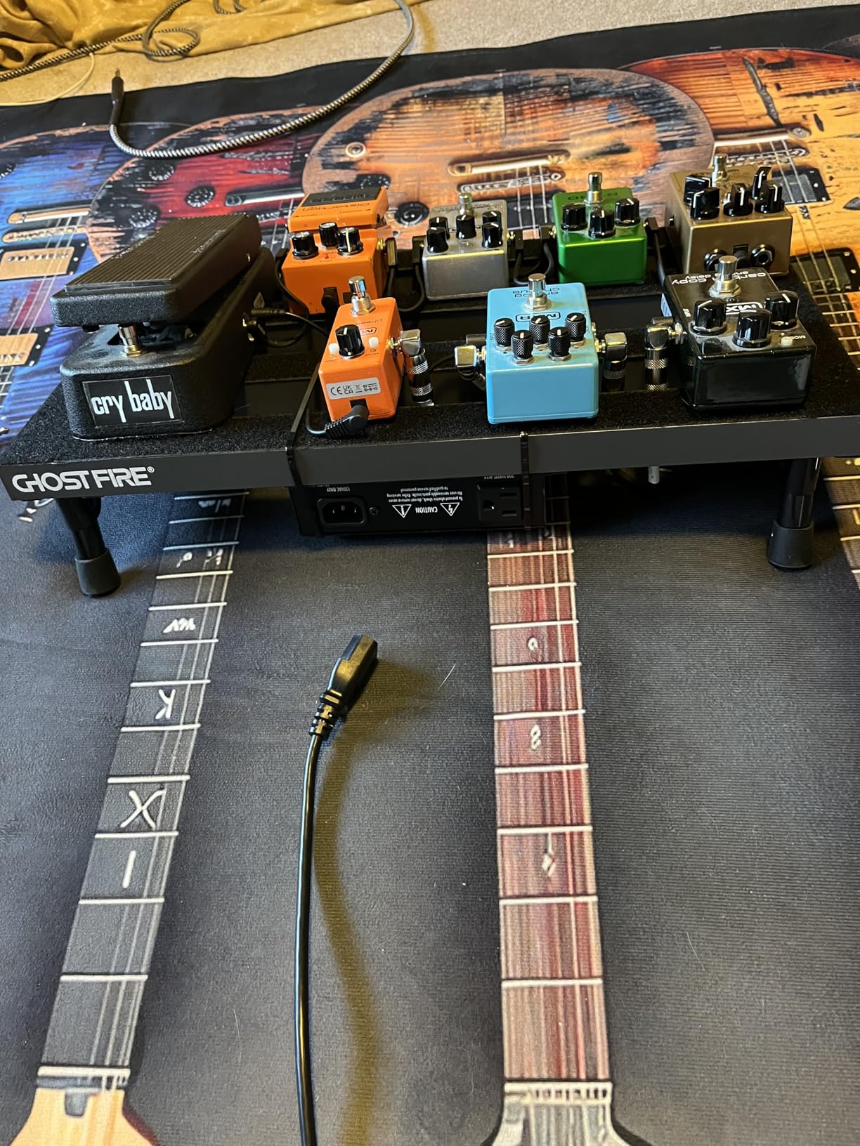 Ghost Fire Guitar Pedal Board Aluminum Alloy 1.76lb Super light Effect Pedalboard 19.8''x11.5'' with Carry Bag,SPL-04 Customer Review Ghost Fire Guitar Pedal Board Aluminum Alloy 1.76lb Super light Effect Pedalboard 19.8''x11.5'' with Carry Bag,SPL-04 - Customer Photo 5