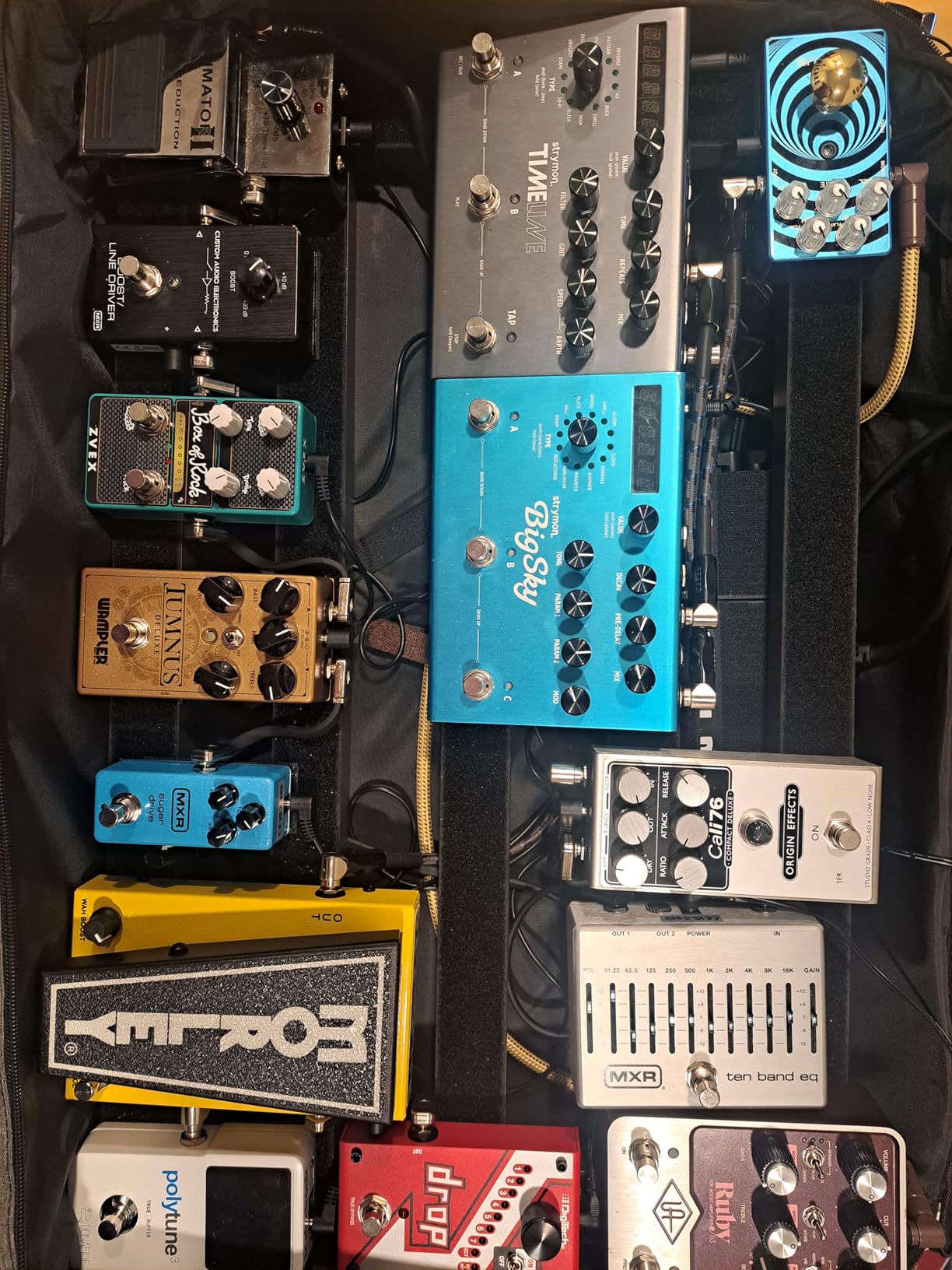 Ghost Fire Guitar Pedal Board Aluminum Alloy 0.8lb Super light Effect Pedalboard13.7''x5.5'' with Carry Bag,SPL-01 Customer Review Ghost Fire Guitar Pedal Board Aluminum Alloy 0.8lb Super light Effect Pedalboard13.7''x5.5'' with Carry Bag,SPL-01 - Customer Photo 2