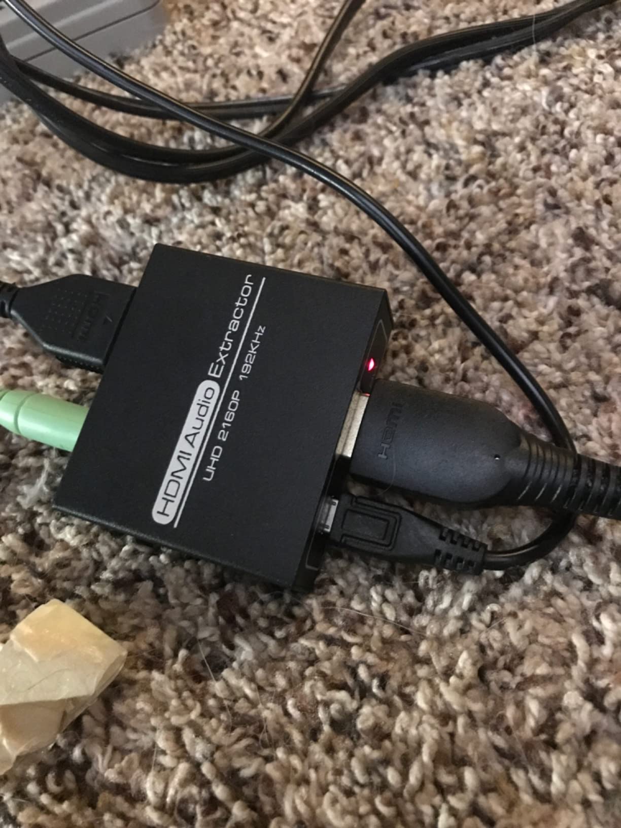 HDMI Audio Extractor 4K with 3.5mm AUX Stereo and L/R RCA Out Converter Adapter Splitter Support 4K 1080P 3D Compatable for PS3 Xbox Fire Stick Customer Review HDMI Audio Extractor 4K with 3.5mm AUX Stereo and L/R RCA Out Converter Adapter Splitter Support 4K 1080P 3D Compatable for PS3 Xbox Fire Stick - Customer Photo 3