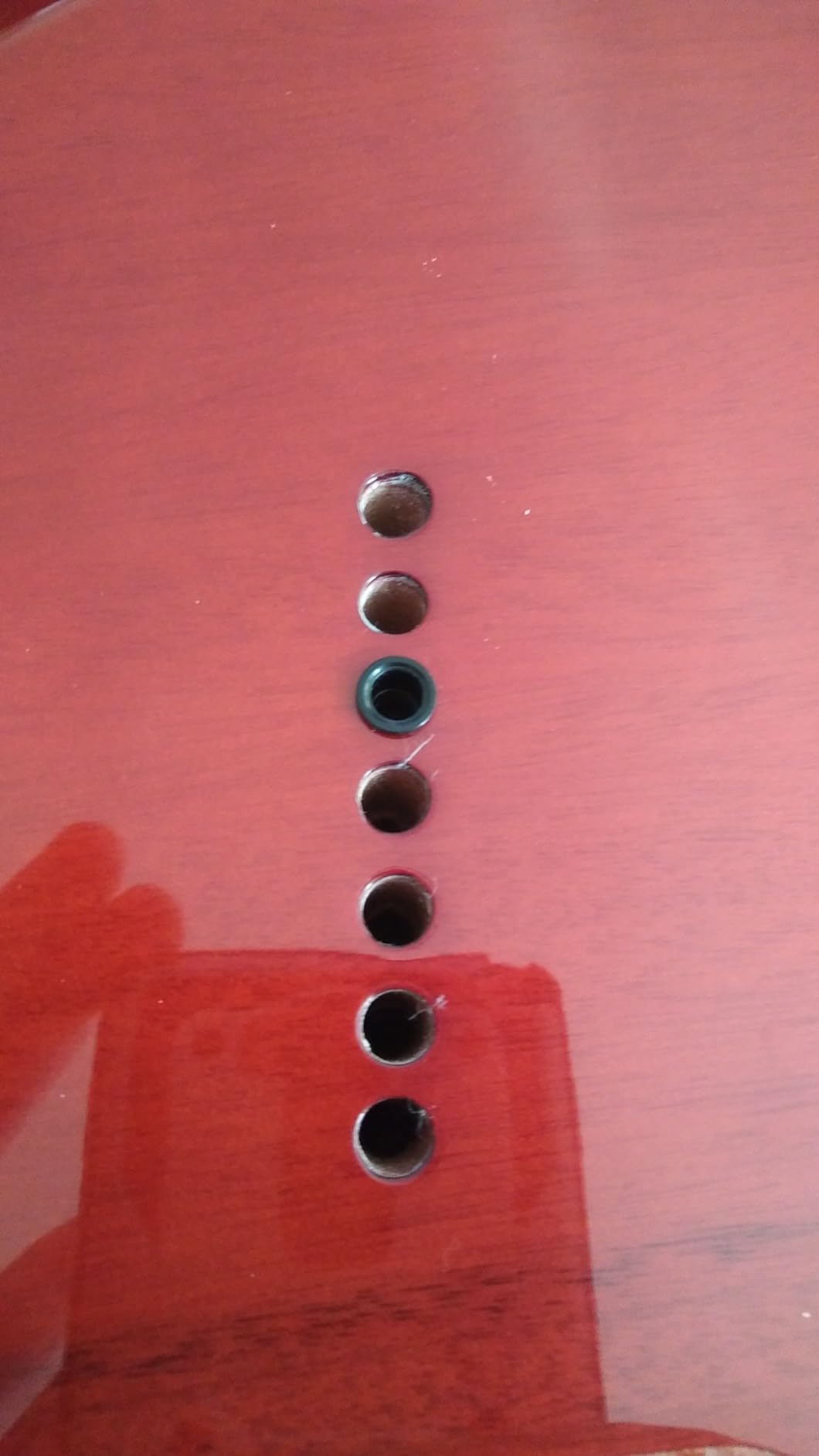 TARIO 7 String Electric Guitar Bolt_On Maple Neck Poplar Wood Body (Burl poplar top body) customer photo 2