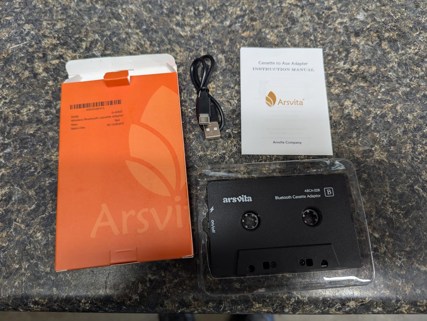 Arsvita Car Audio Bluetooth Wireless Cassette Receiver, Tape Player Bluetooth 5.0 Cassette Aux Adapter, Black - Customer Photo 2