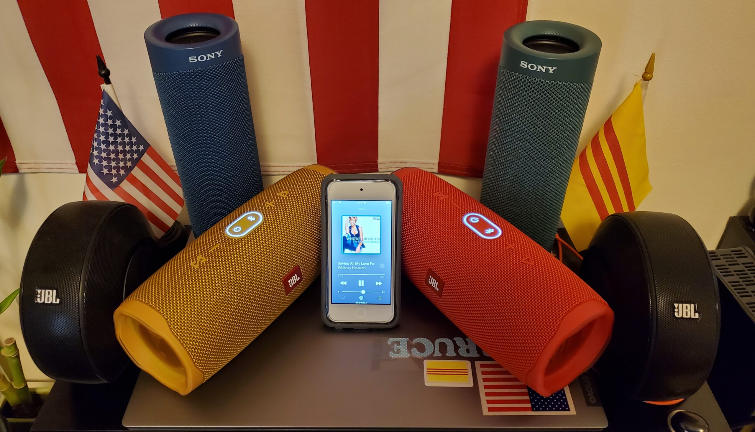 Sony SRS-XB43 EXTRA BASS Wireless Bluetooth Outdoor Speaker with 24-Hour Battery Life, IP67 Waterproof, USB-C Charging, Party Lights, Speakerphone - Black Customer Review Sony SRS-XB43 EXTRA BASS Wireless Bluetooth Outdoor Speaker with 24-Hour Battery Life, IP67 Waterproof, USB-C Charging, Party Lights, Speakerphone - Black - Customer Photo 2