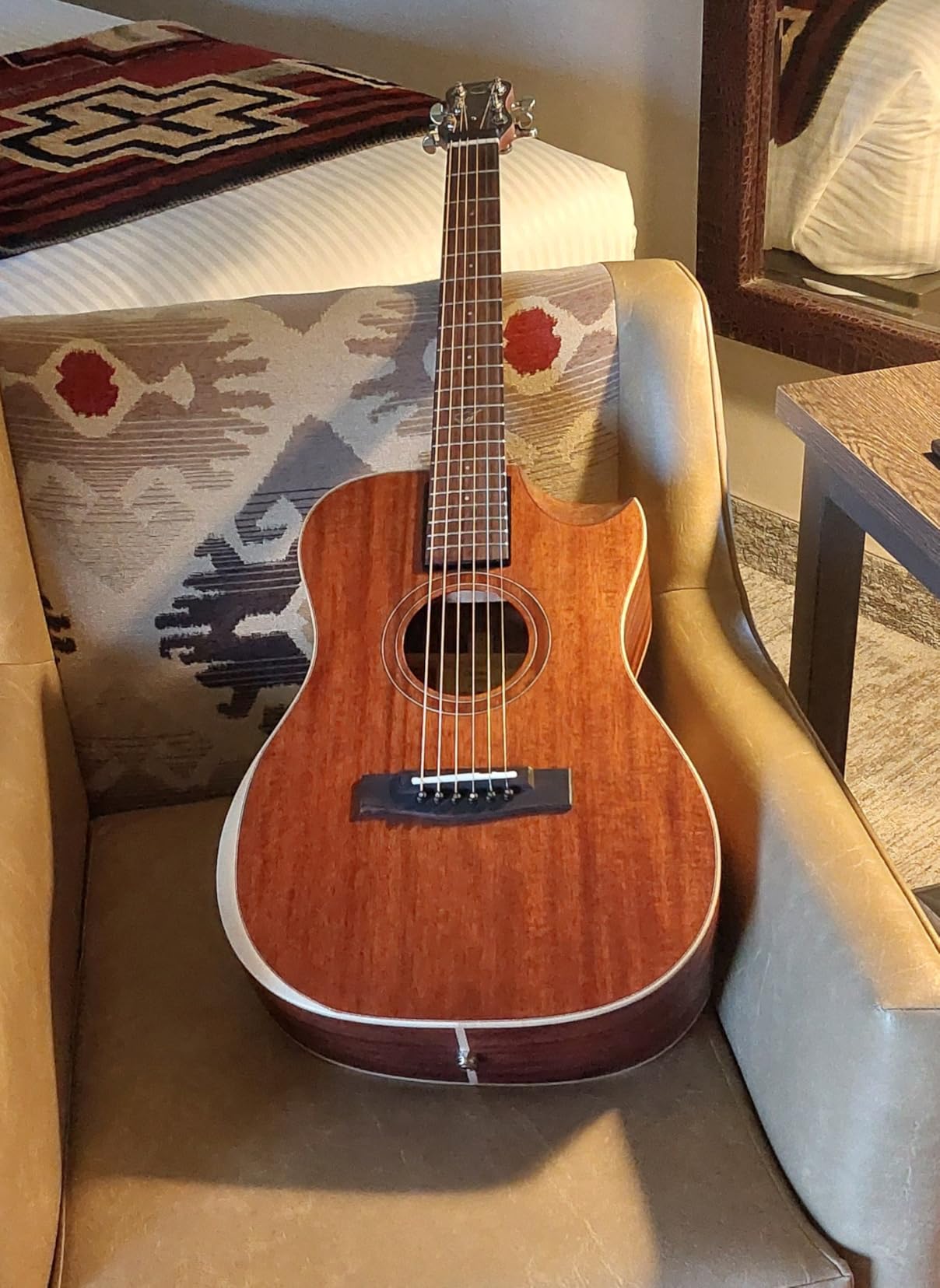 Journey Instruments Solid Sitka Travel Guitar – PJ410N Collapsible for Small Hands Customer Review Journey Instruments Solid Sitka Travel Guitar – PJ410N Collapsible for Small Hands - Customer Photo 1