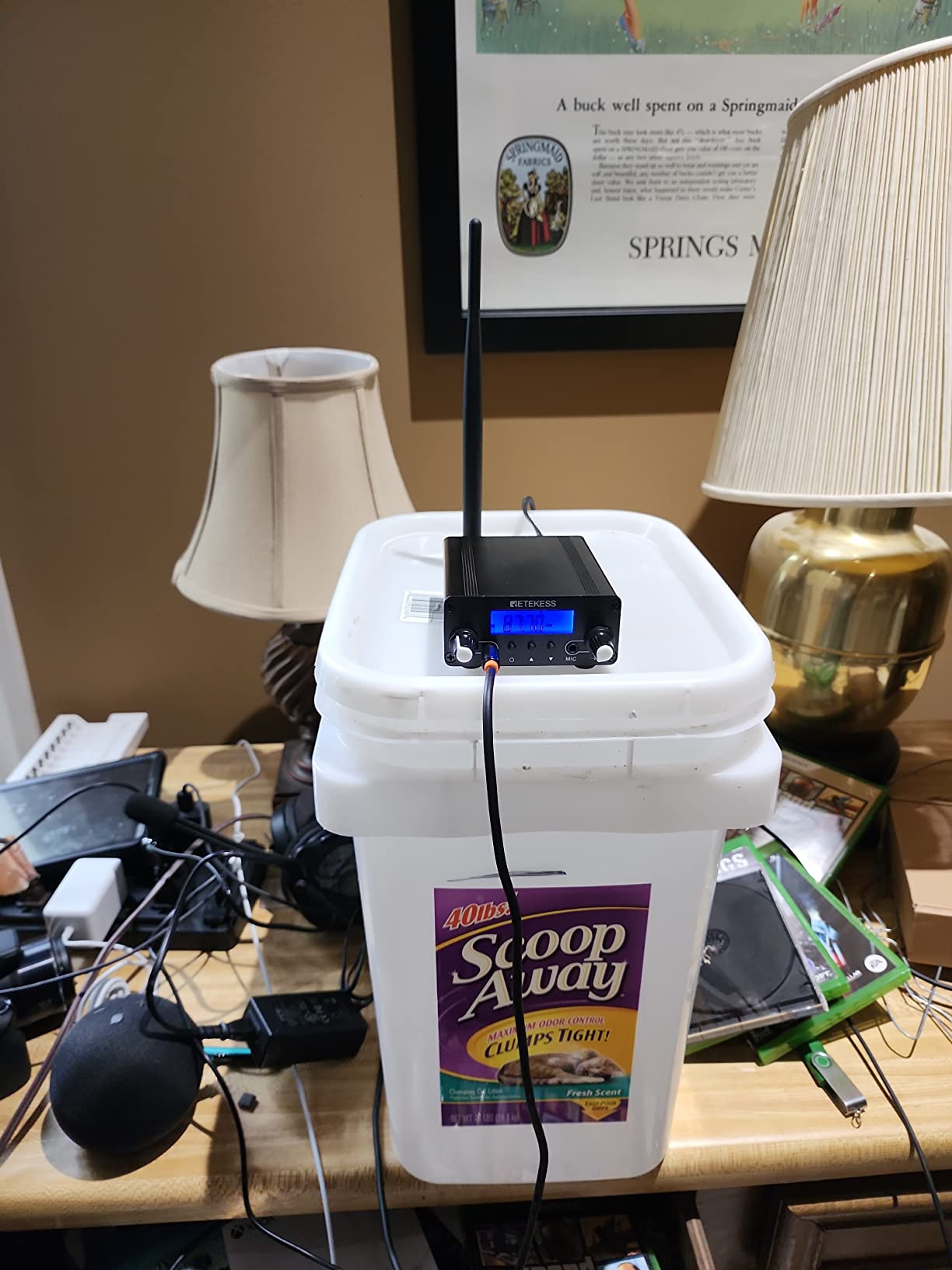 Retekess TR508 FM Transmitter for Church,FM Broadcast Transmitter,Long Range FM Radio Stereo Station with 3.5mm Mic Audio Jack for Drive in Movie,Parking Lot,Home,Library,Fcc Certified Customer Review Retekess TR508 FM Transmitter for Church,FM Broadcast Transmitter,Long Range FM Radio Stereo Station with 3.5mm Mic Audio Jack for Drive in Movie,Parking Lot,Home,Library,Fcc Certified - Customer Photo 2