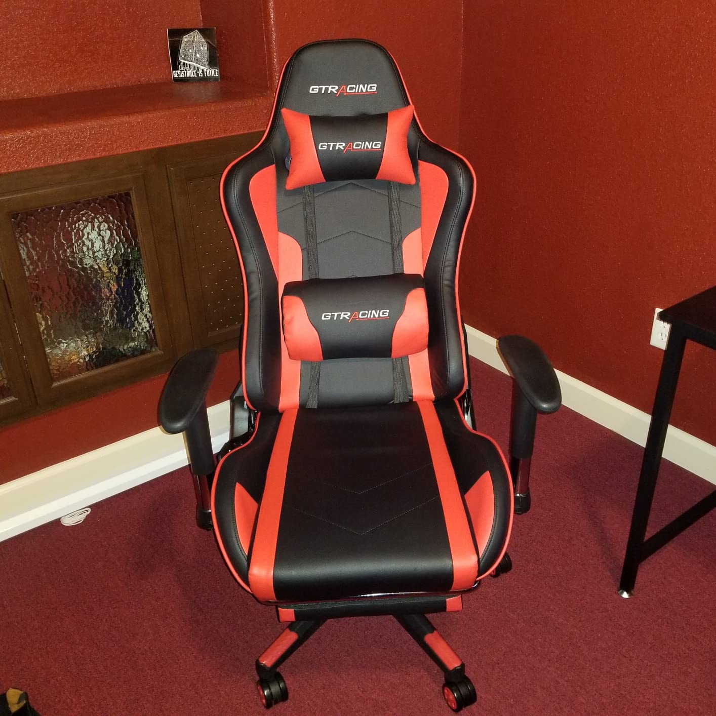GTRACING Gaming Chair with Footrest Speakers Video Game Chair Bluetooth Music Heavy Duty Ergonomic Computer Office Desk Chair Customer Review GTRACING Gaming Chair with Footrest Speakers Video Game Chair Bluetooth Music Heavy Duty Ergonomic Computer Office Desk Chair - Customer Photo 2