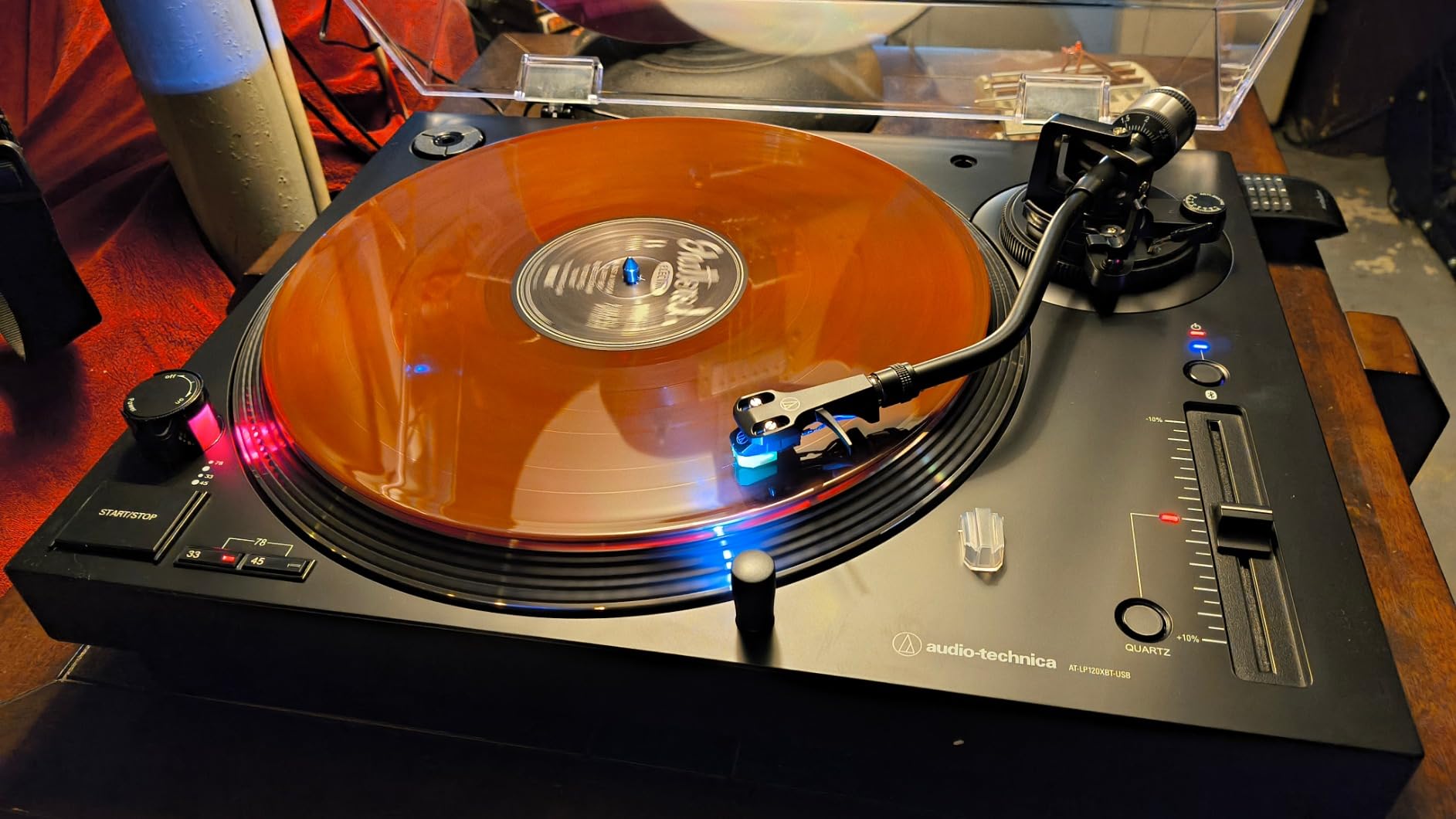 Audio-Technica AT-LP120XBT-USB-BK Wireless Direct-Drive Turntable, Black - Customer Photo 2