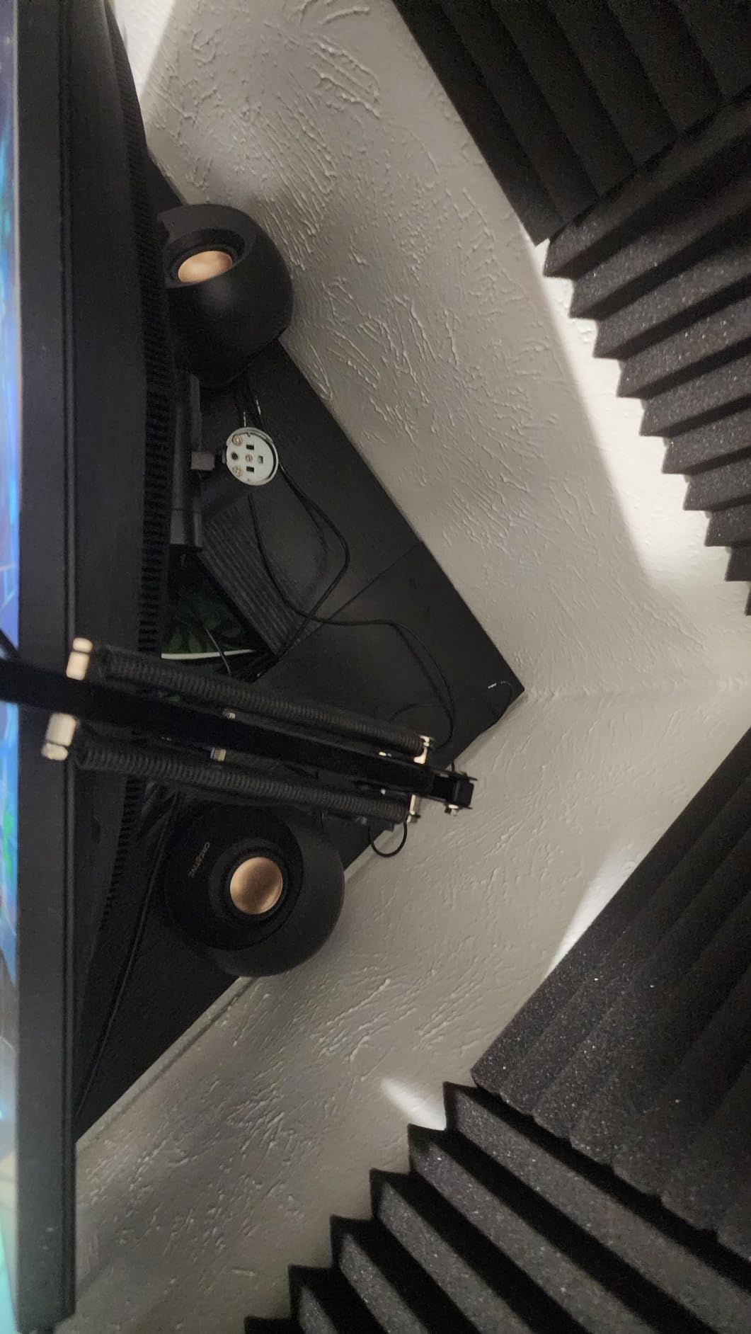Creative Pebble V3 Minimalistic 2.0 Desktop Speakers With USB-C Audio, Clear Dialog Enhancement, Bluetooth 5.0, 8W RMS, 16W Peak Power, USB-A Converter (Black) Customer Review Creative Pebble V3 Minimalistic 2.0 Desktop Speakers With USB-C Audio, Clear Dialog Enhancement, Bluetooth 5.0, 8W RMS, 16W Peak Power, USB-A Converter (Black) - Customer Photo 2