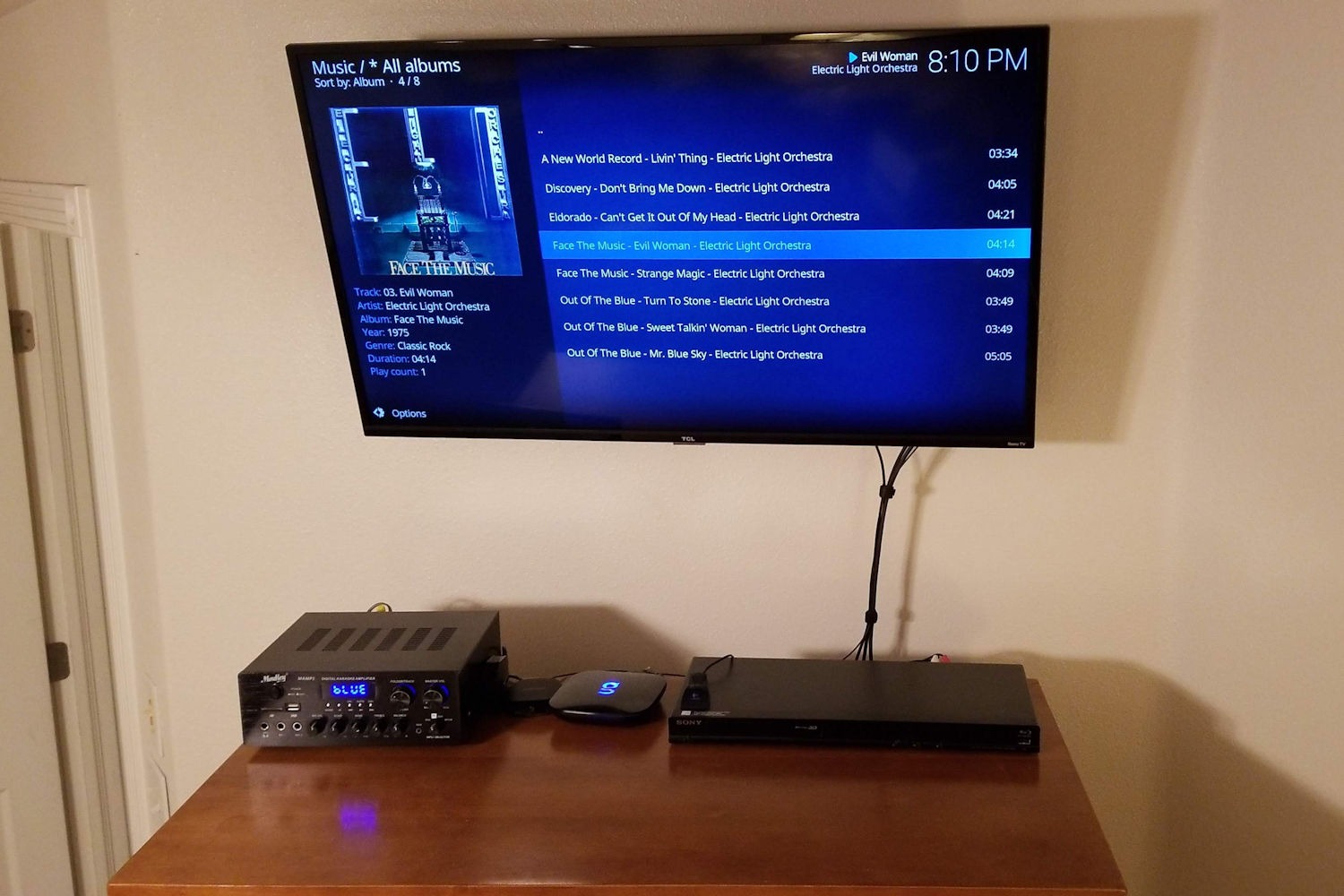 Moukey Stereo Receivers with Bluetooth 5.0, 400W 2.0 Channel Power Audio Amplifier Stereo System w/USB, SD, AUX, RCA, MIC in w/Echo, LED for Karaoke, Home Theater Speakers - MAMP1 Customer Review Moukey Stereo Receivers with Bluetooth 5.0, 400W 2.0 Channel Power Audio Amplifier Stereo System w/USB, SD, AUX, RCA, MIC in w/Echo, LED for Karaoke, Home Theater Speakers - MAMP1 - Customer Photo 2